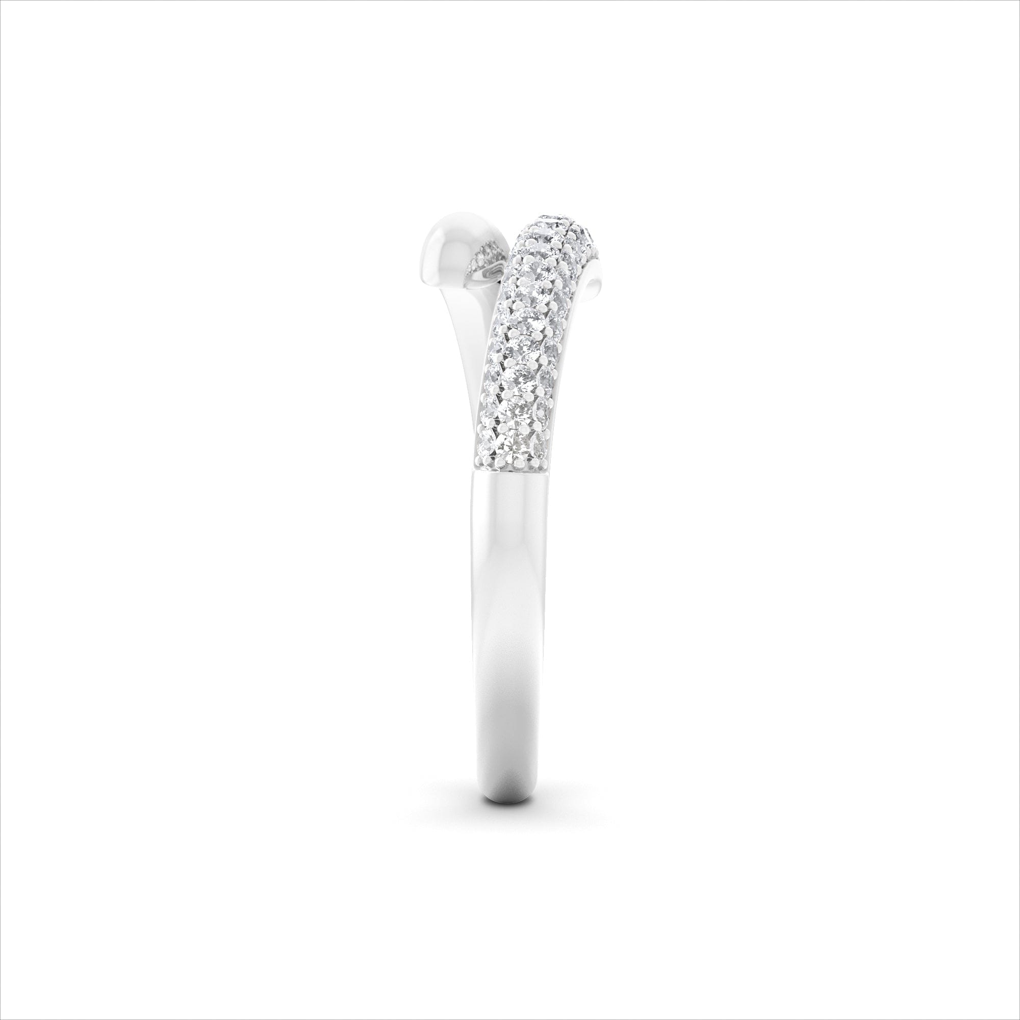 Diamond 0.30ct Lab Diamond Pavé Wrap Ring in Sterling Silver