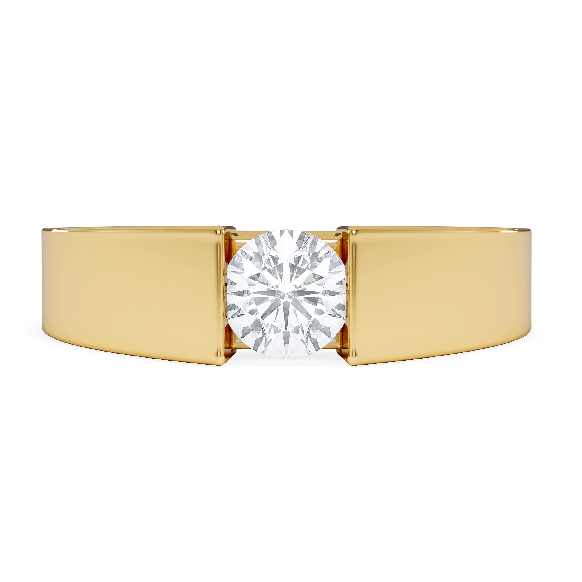 Solitaire Jessica 0.50ct Round Cut Lab Diamond Solitaire Engagement Ring in 18K Gold Vermeil