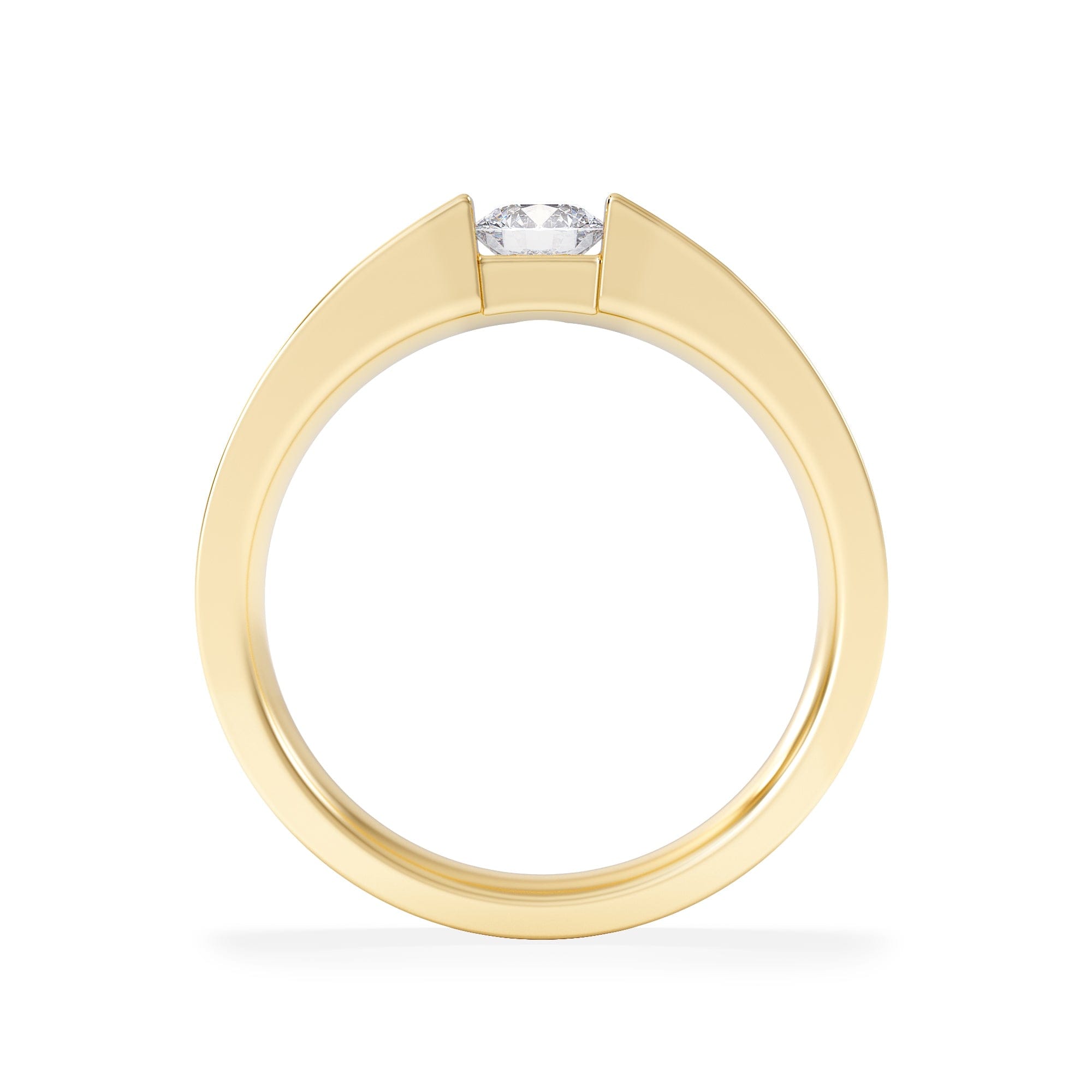 Solitaire Jessica 0.25ct Round Cut Lab Diamond Solitaire Engagement Ring in 18K Gold Vermeil