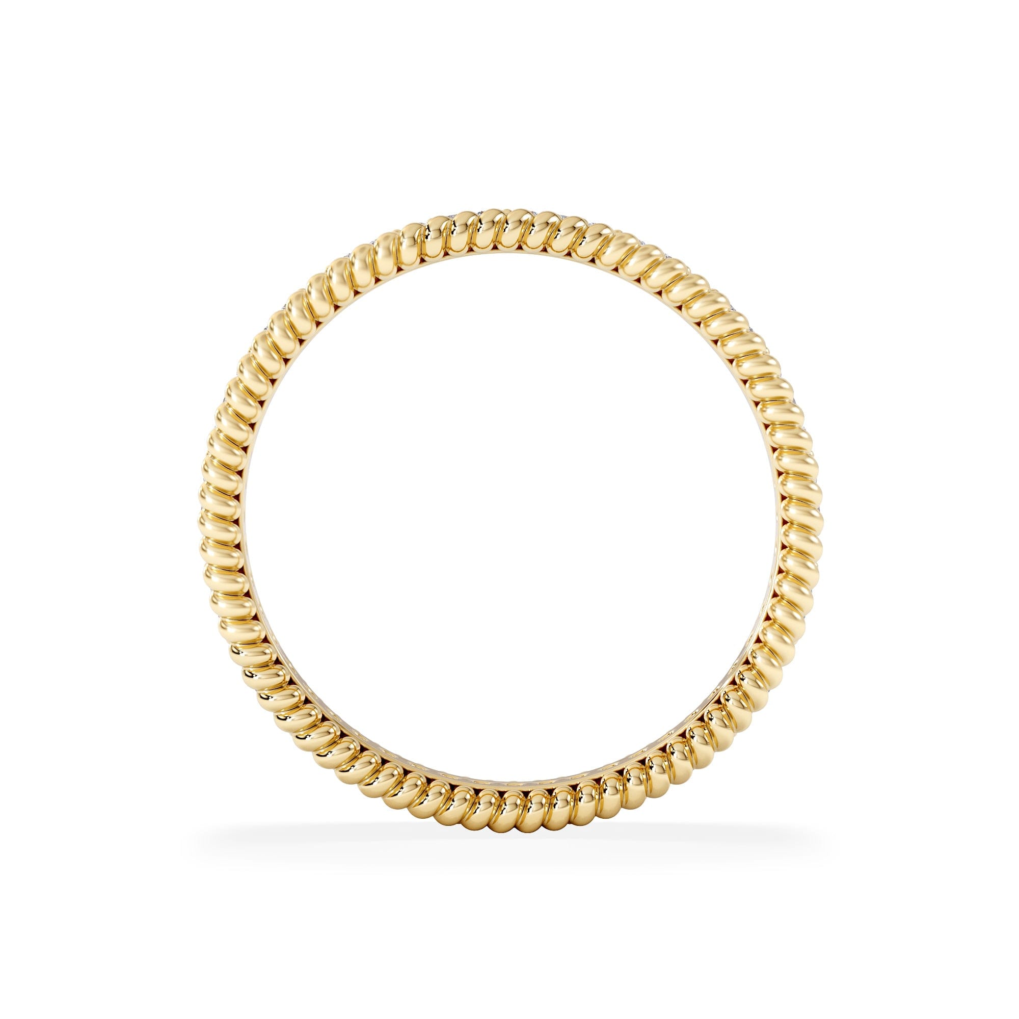 Diamond Woven 0.25ct Lab Diamond Eternity Ring in 18K Gold Vermeil