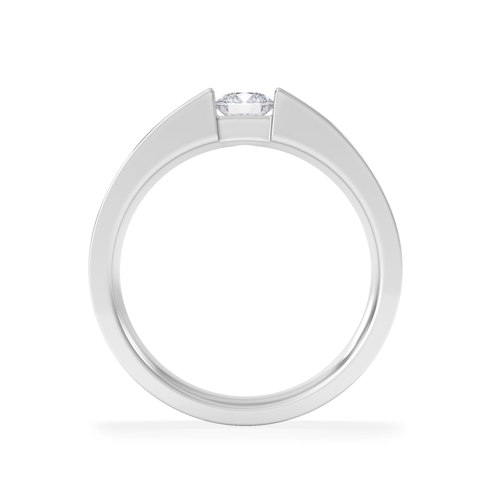Solitaire Jessica 0.25ct Round Cut Lab Diamond Solitaire Engagement Ring in Sterling Silver