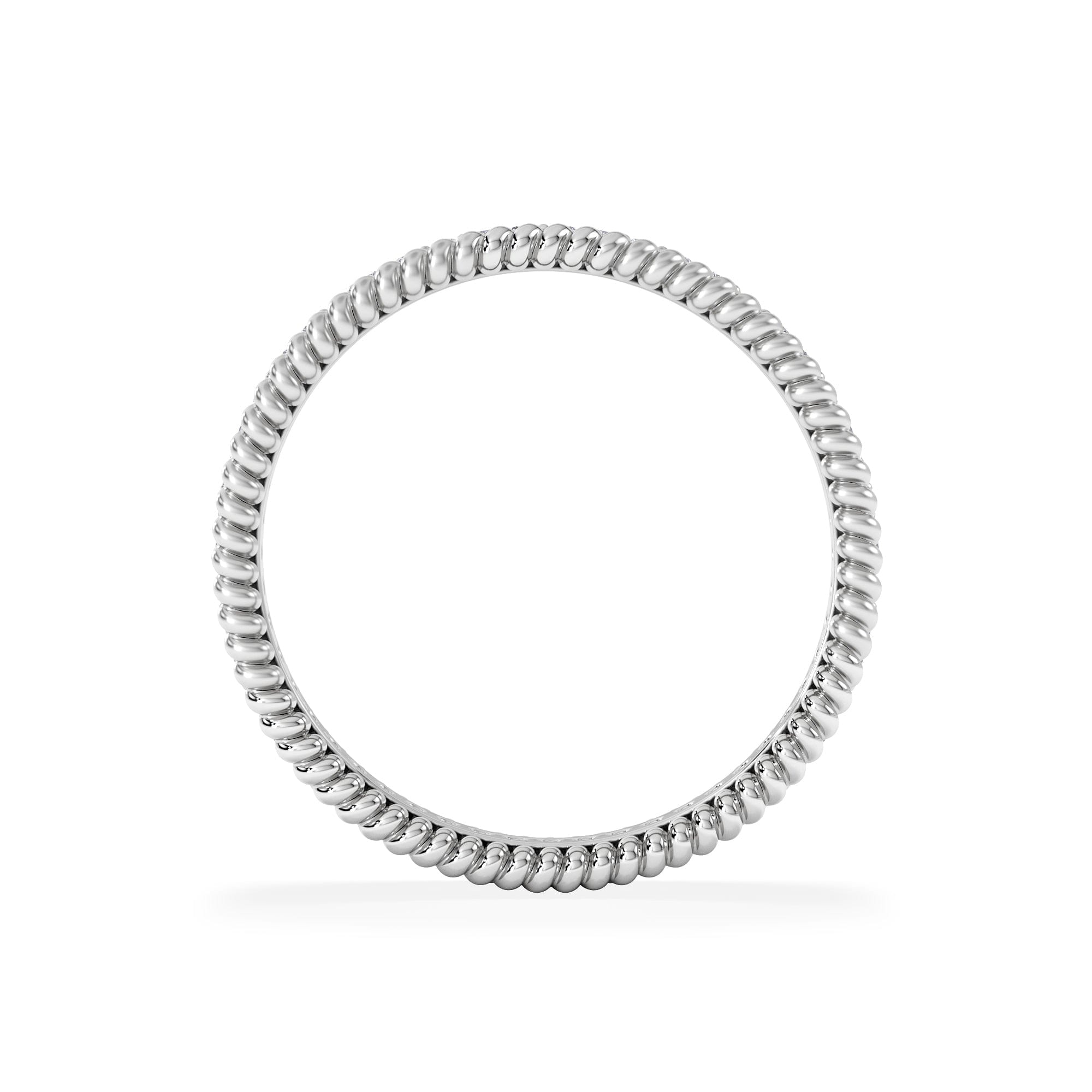 Diamond Woven 0.25ct Lab Diamond Eternity Ring in Sterling Silver