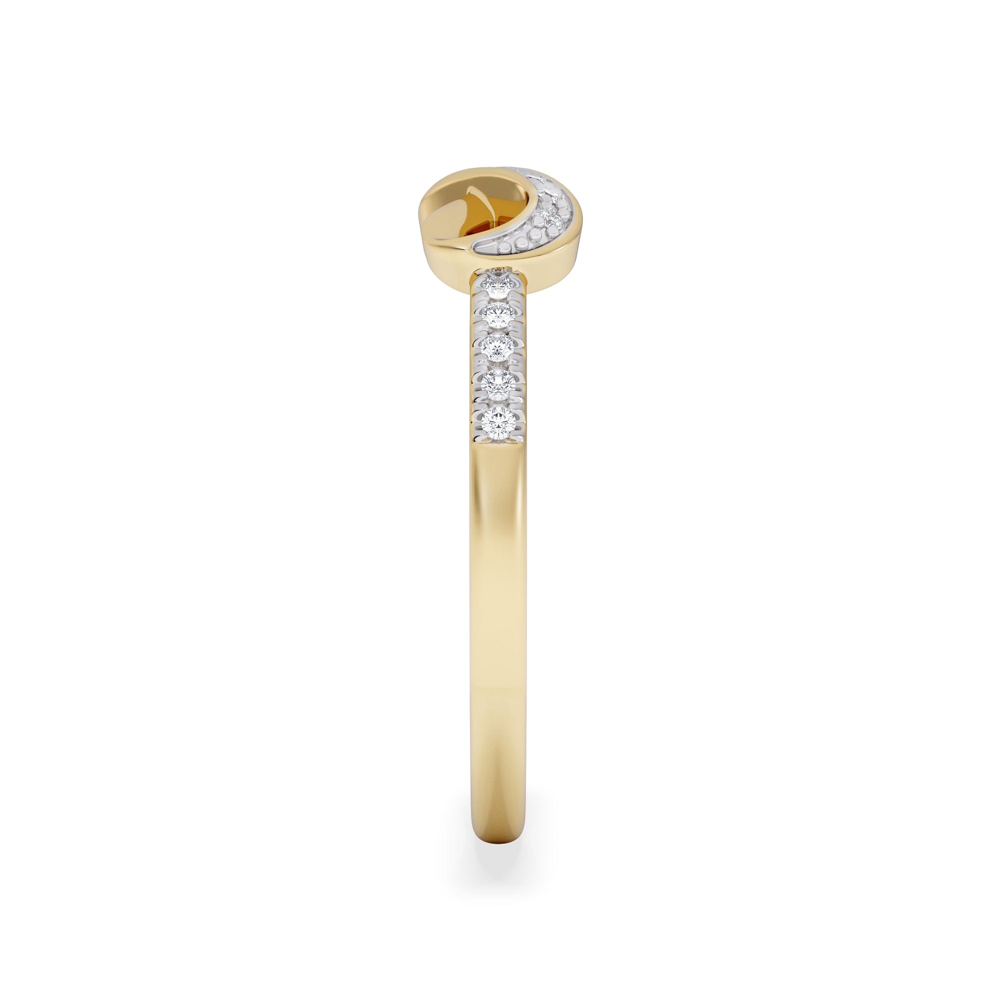 Infinity Love 0.13ct Lab Diamond Pavé Ring in 18K Gold Vermeil