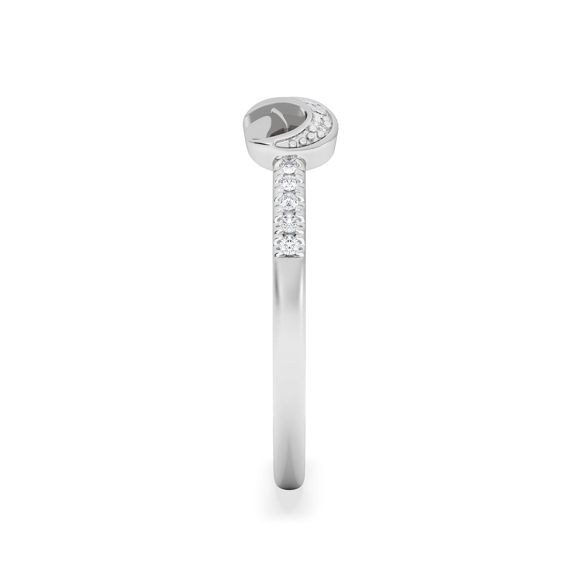 Infinity Love 0.13ct Lab Diamond Pavé Ring in Sterling Silver
