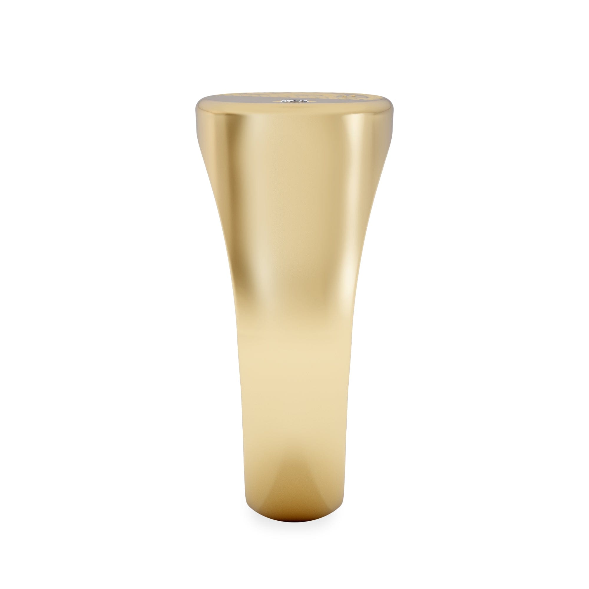 Diamond Crest 0.03ct Lab Diamond Men's Oblong Signet Ring in 18K Yellow Gold Vermeil