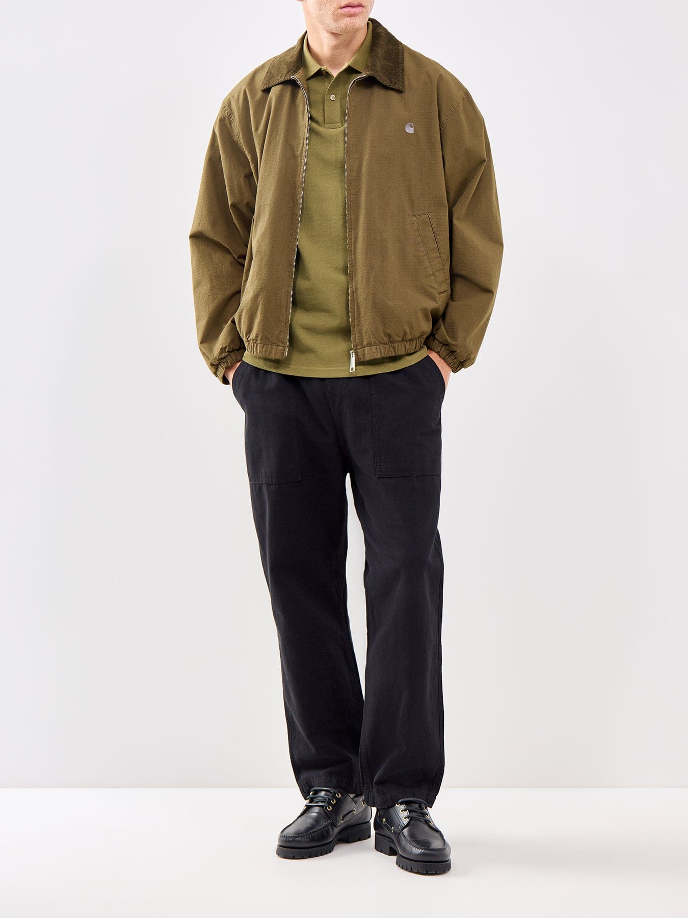 Barbour International Evan Tipped Polo Shirt Green