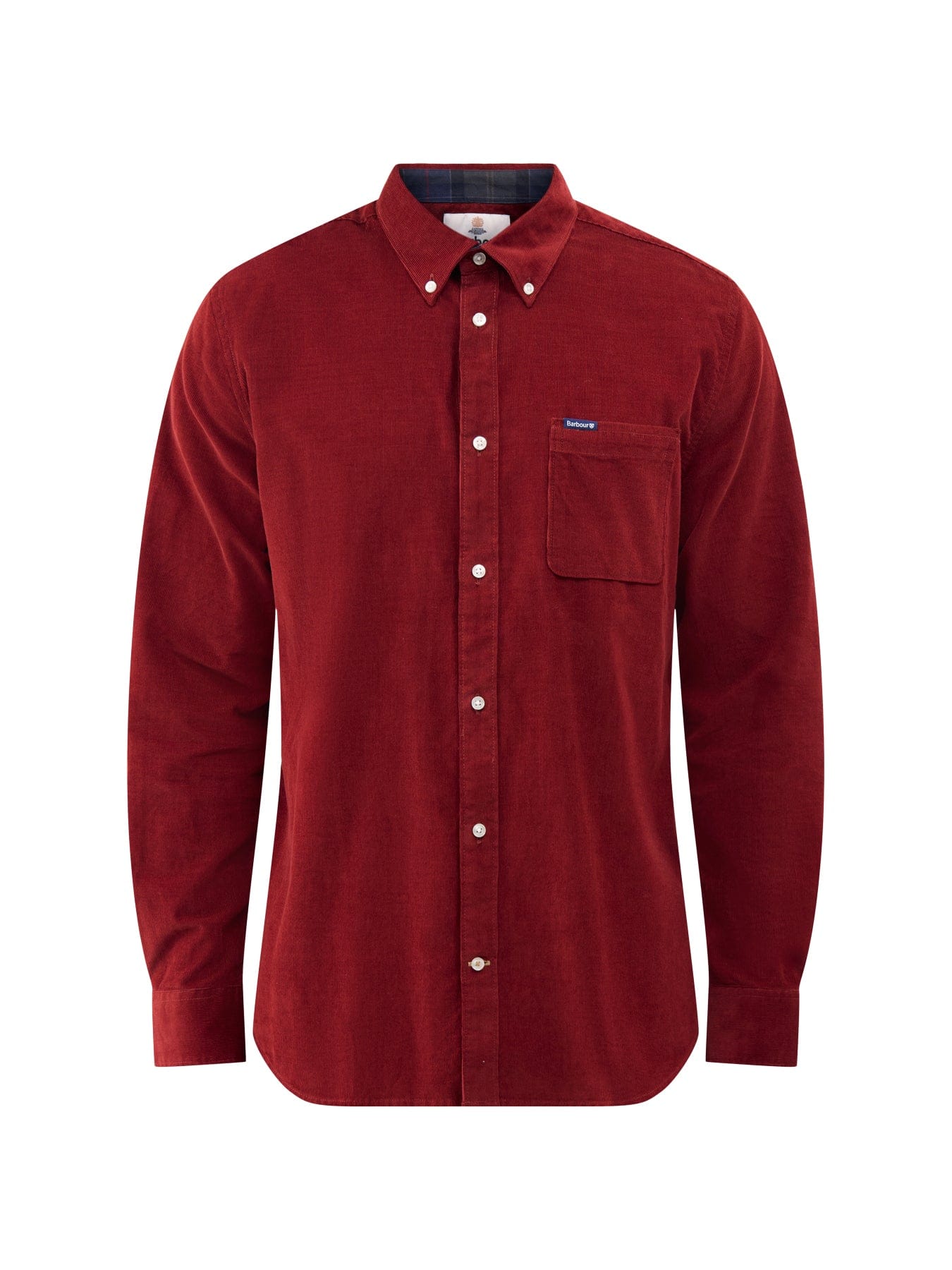Barbour Lifestyle Ramsey Tailored Cord Long Sleeve Shirt Red