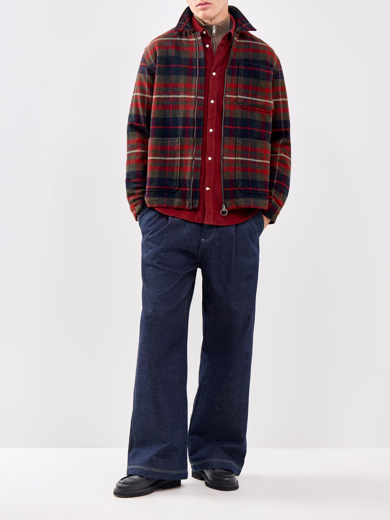 Barbour Lifestyle Ramsey Tailored Cord Long Sleeve Shirt Red