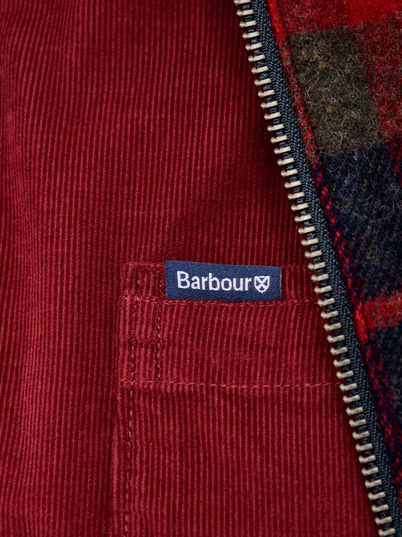 Barbour Lifestyle Ramsey Tailored Cord Long Sleeve Shirt Red