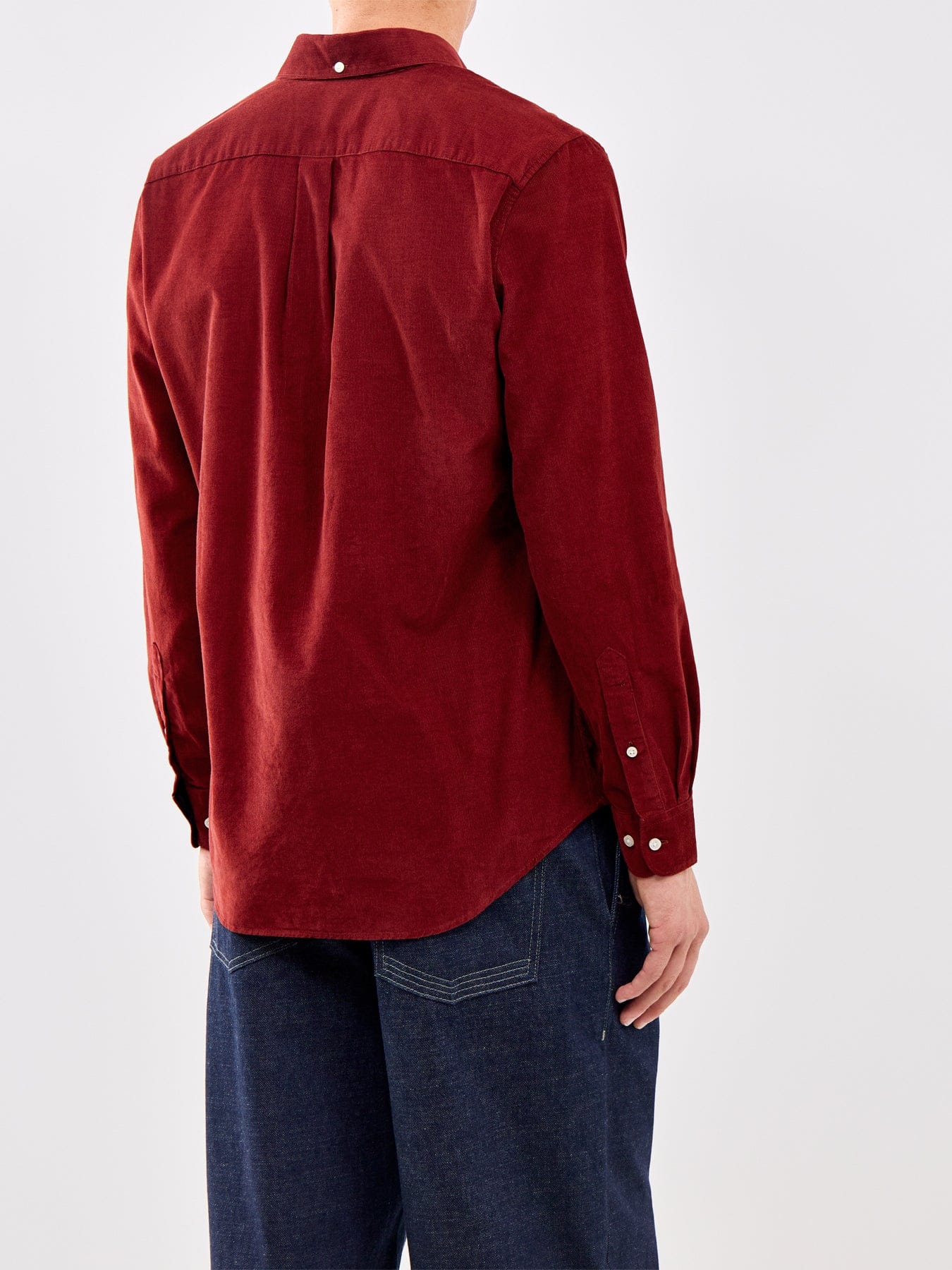 Barbour Lifestyle Ramsey Tailored Cord Long Sleeve Shirt Red