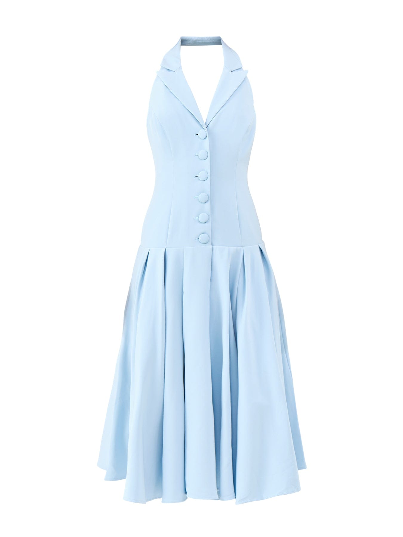 Club L London Elise Midi Dress Blue