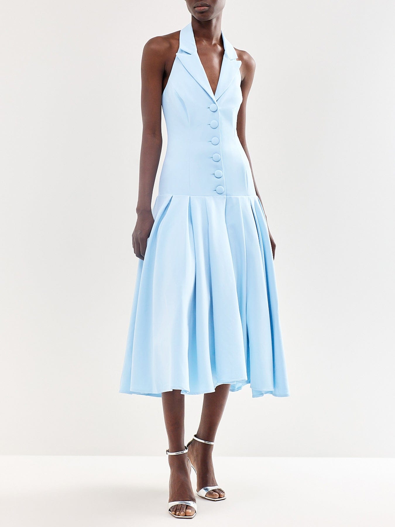 Club L London Elise Midi Dress Blue