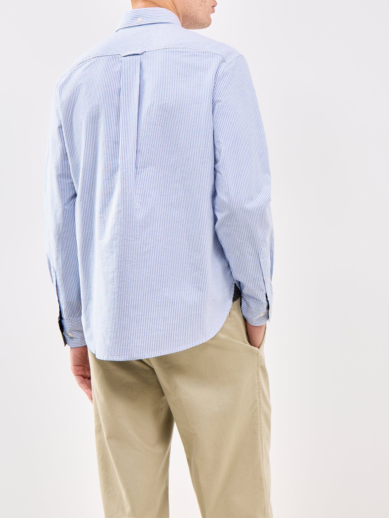 Barbour Lifestyle Authentic Striped Oxford Long Sleeve Shirt Blue