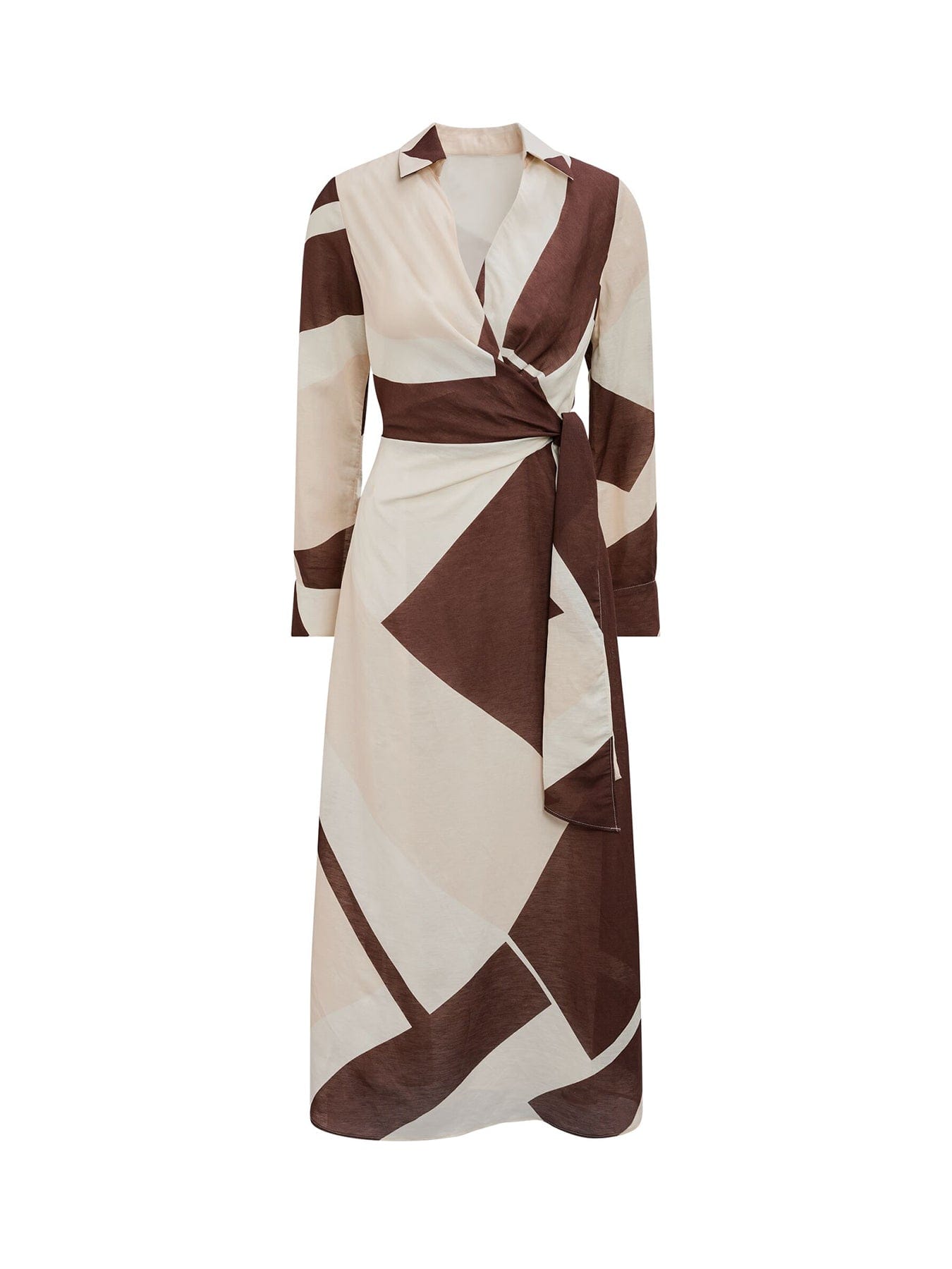 Forever New Angelina Tie Midi Dress Multi