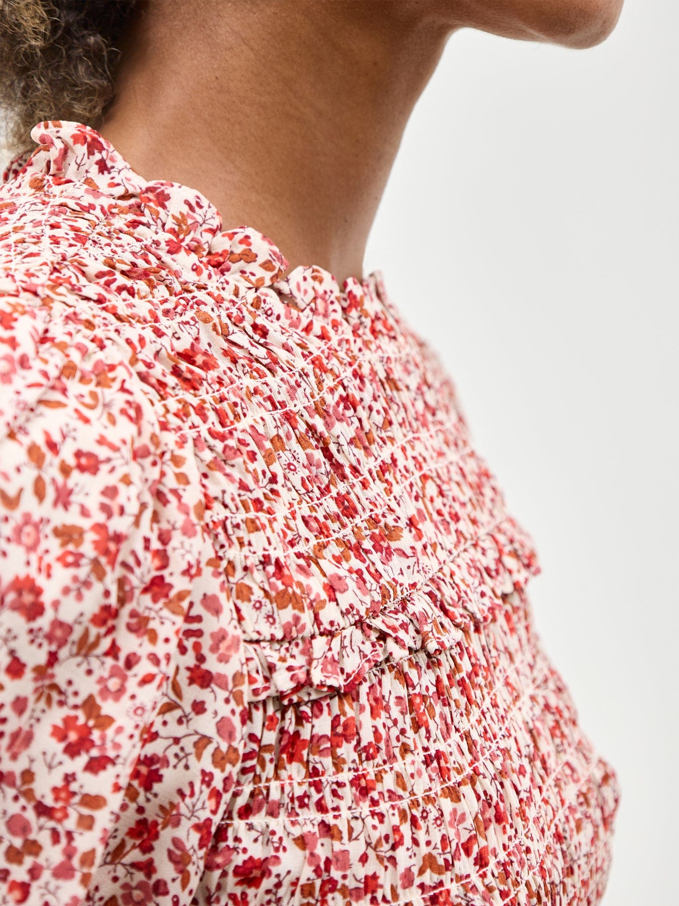 Nobody's Child Nicola Shirred Blouse Pink