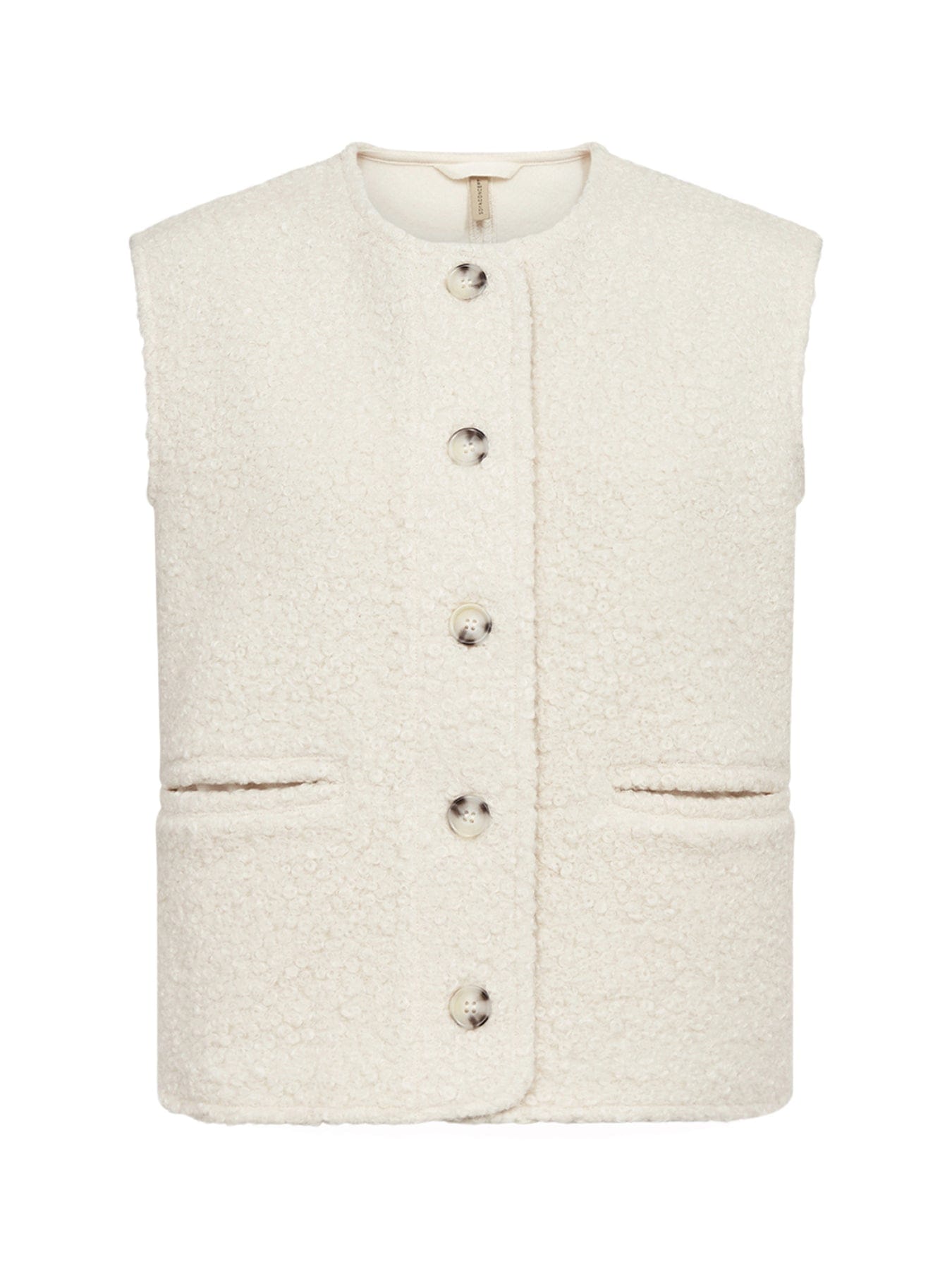 Soya Concept Shaima Fleece Gilet Cream