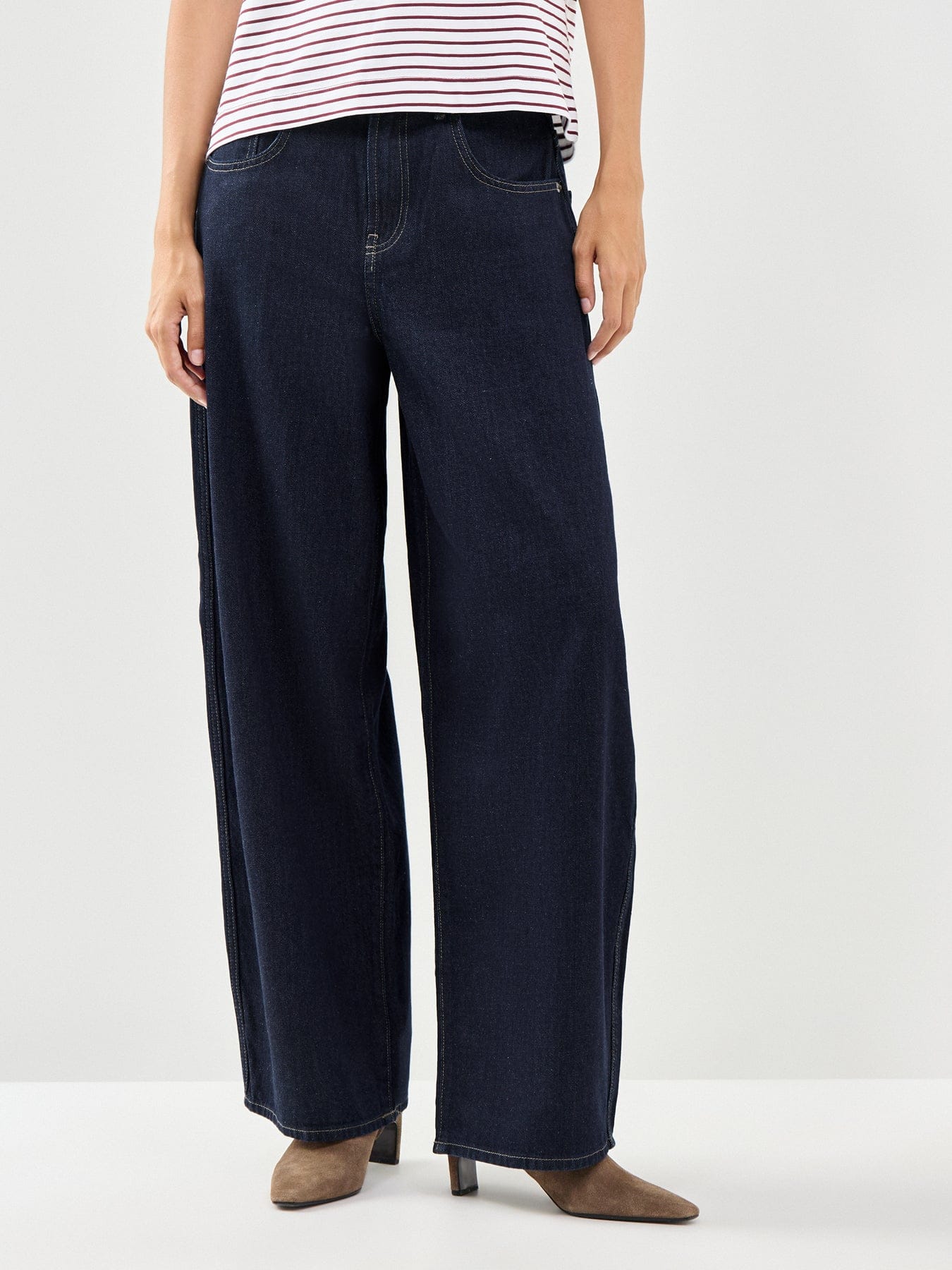 ONLY Taylor Barrel Leg Jeans Blue
