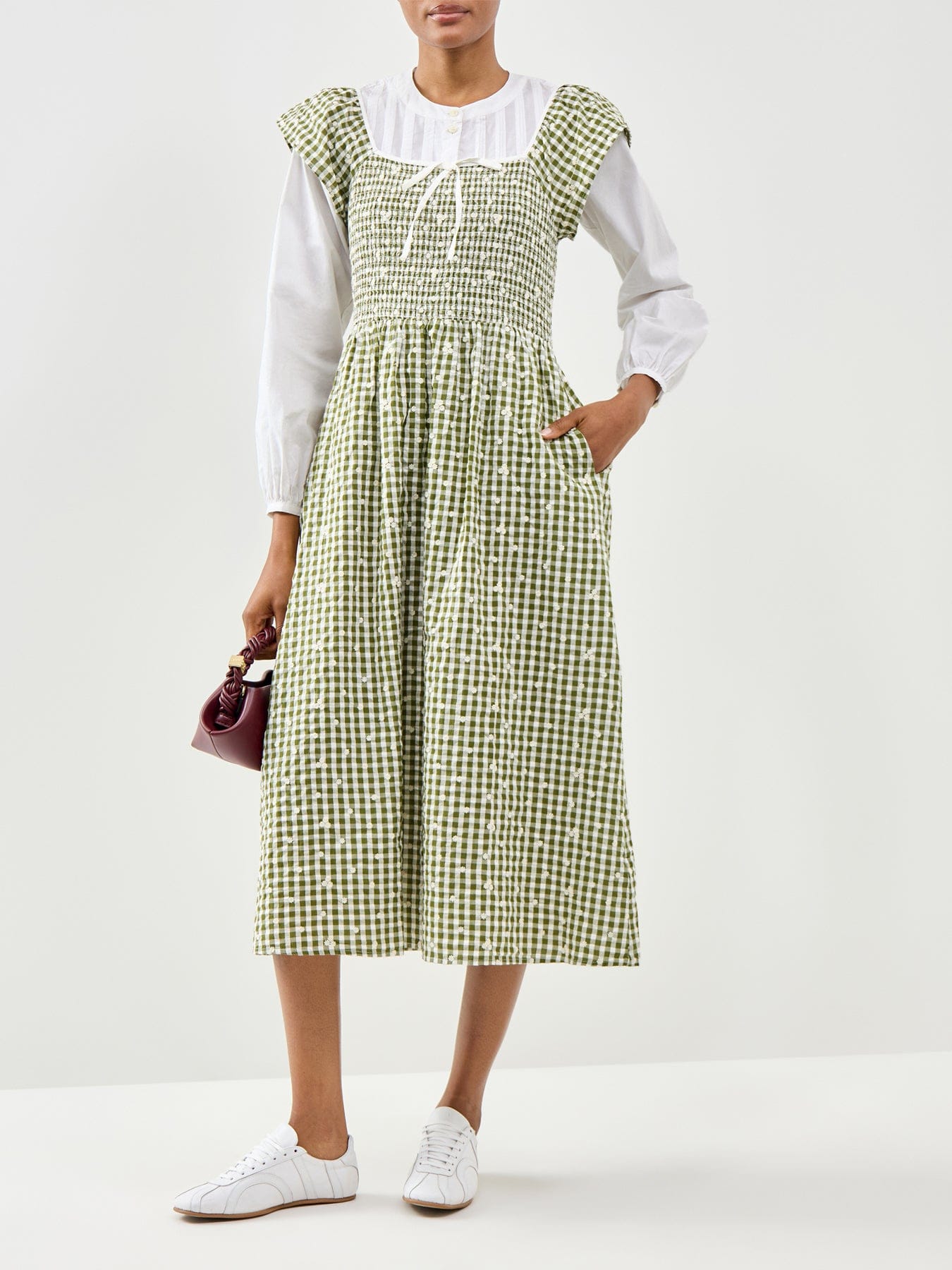 Nobody's Child Mindy Midi Dress Green