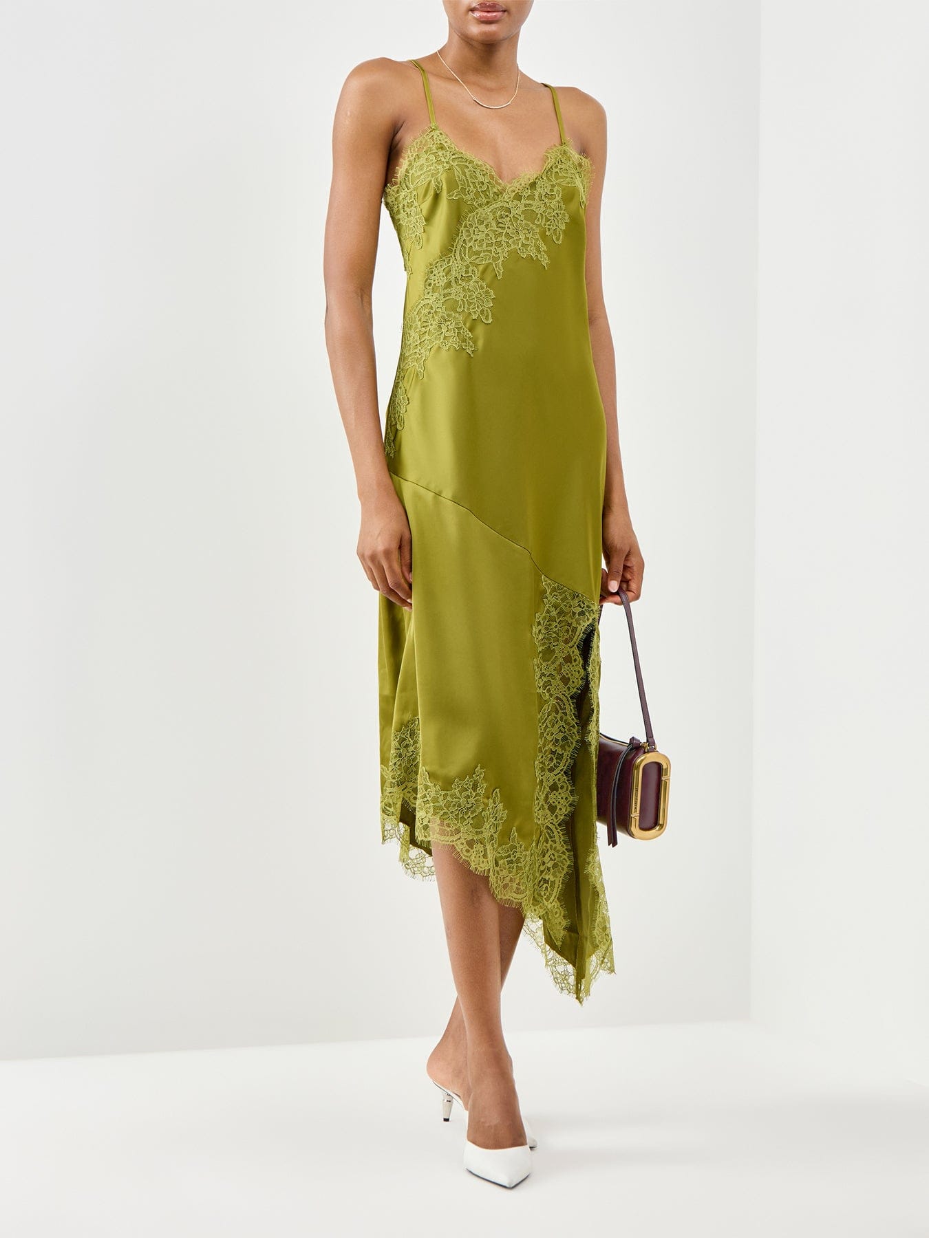 Nobody's Child Zaria Midaxi Slip Dress Green