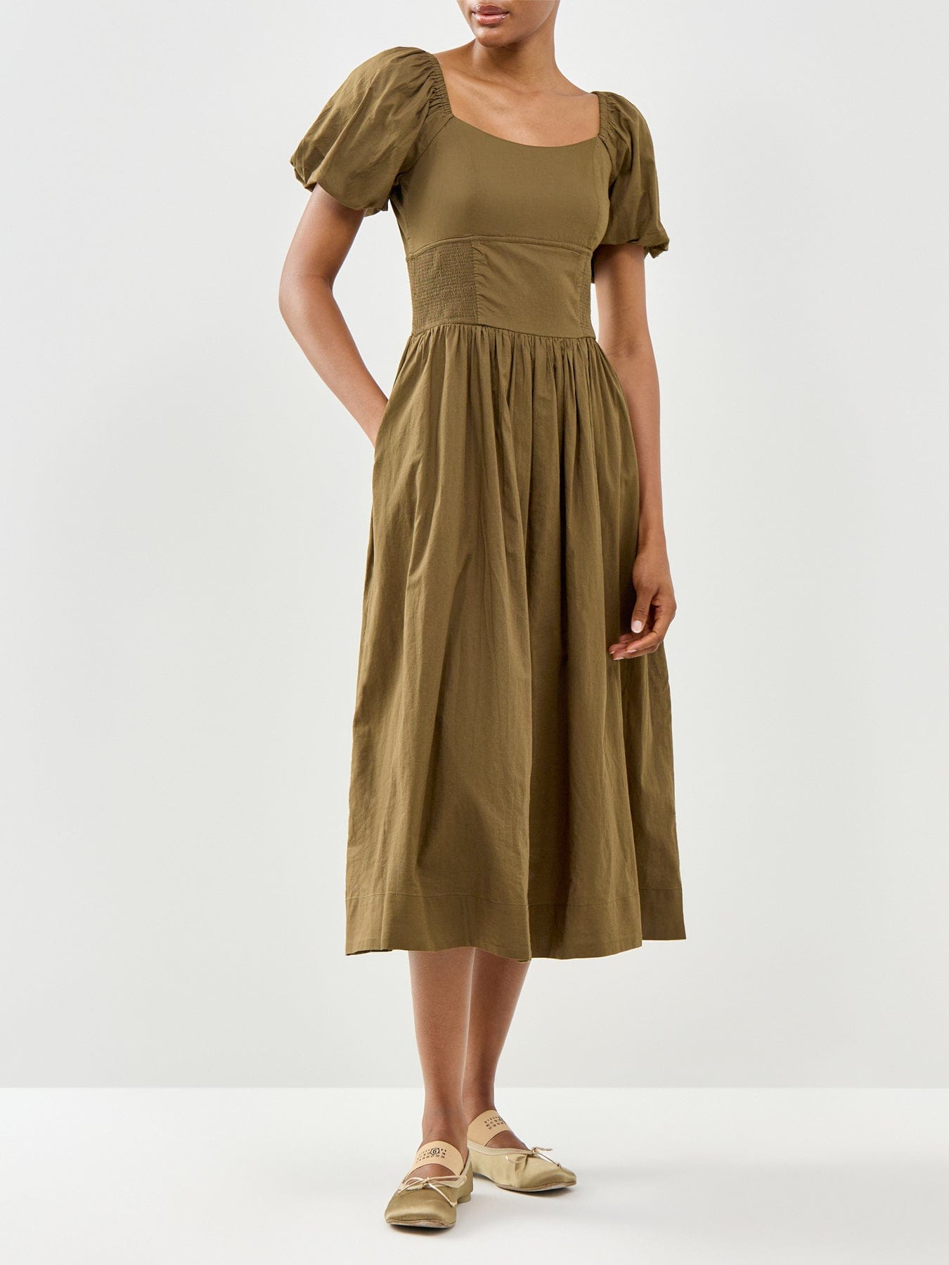 Nobody's Child Mara Midi Dress Green