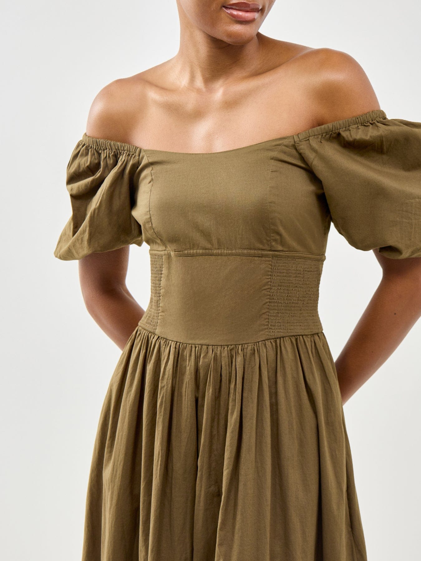 Nobody's Child Mara Midi Dress Green