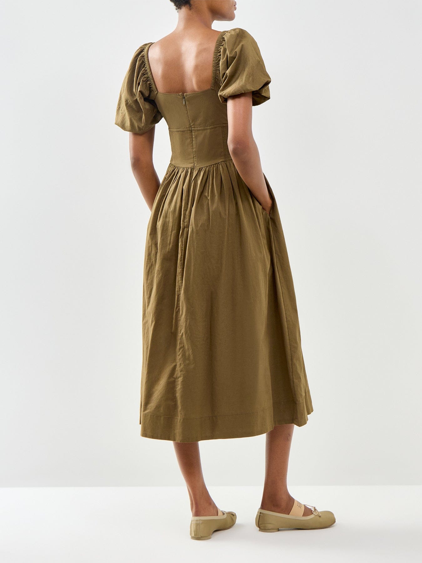 Nobody's Child Mara Midi Dress Green