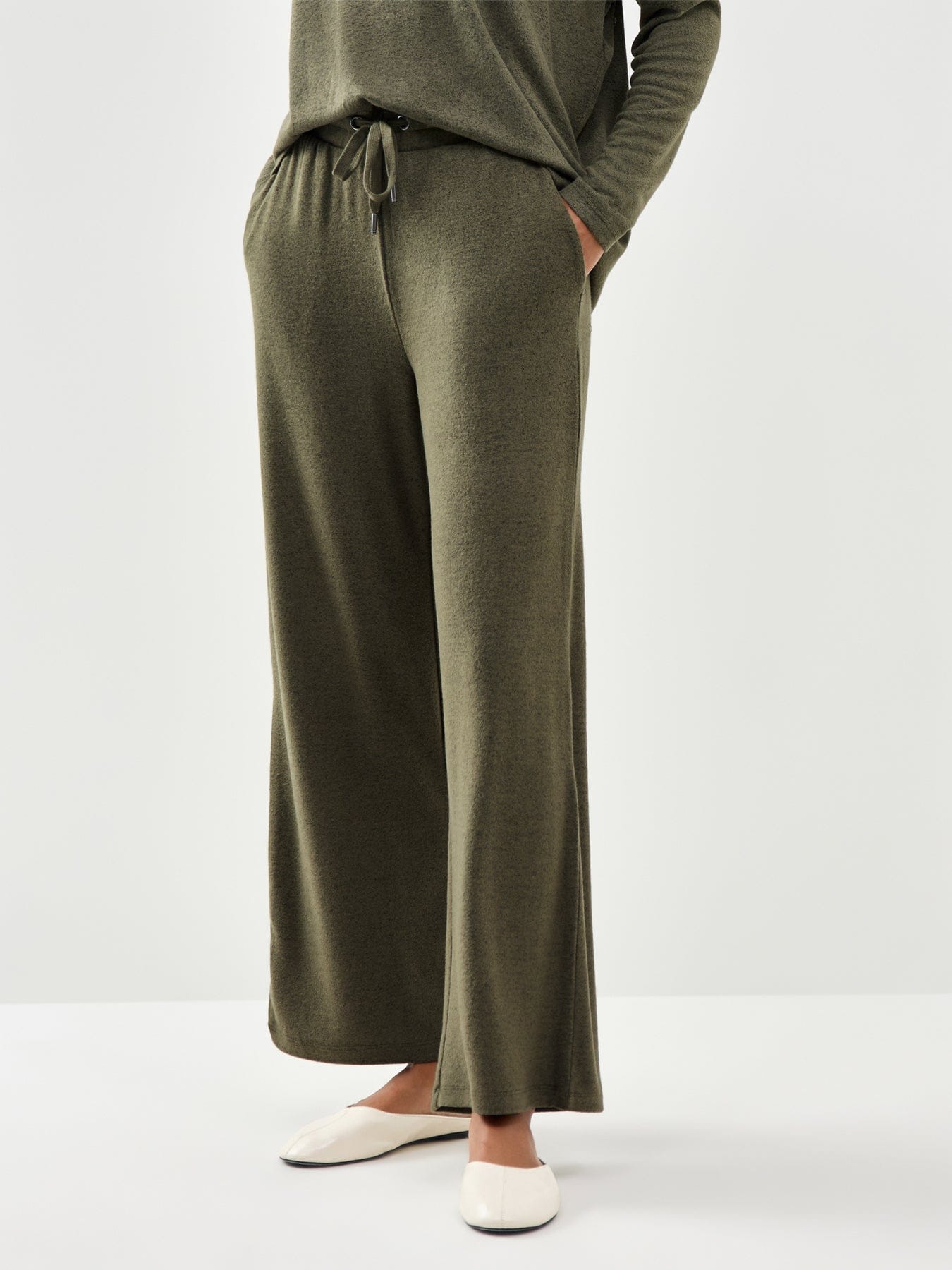Soya Concept Biara 74 Wide Leg Trousers Khaki