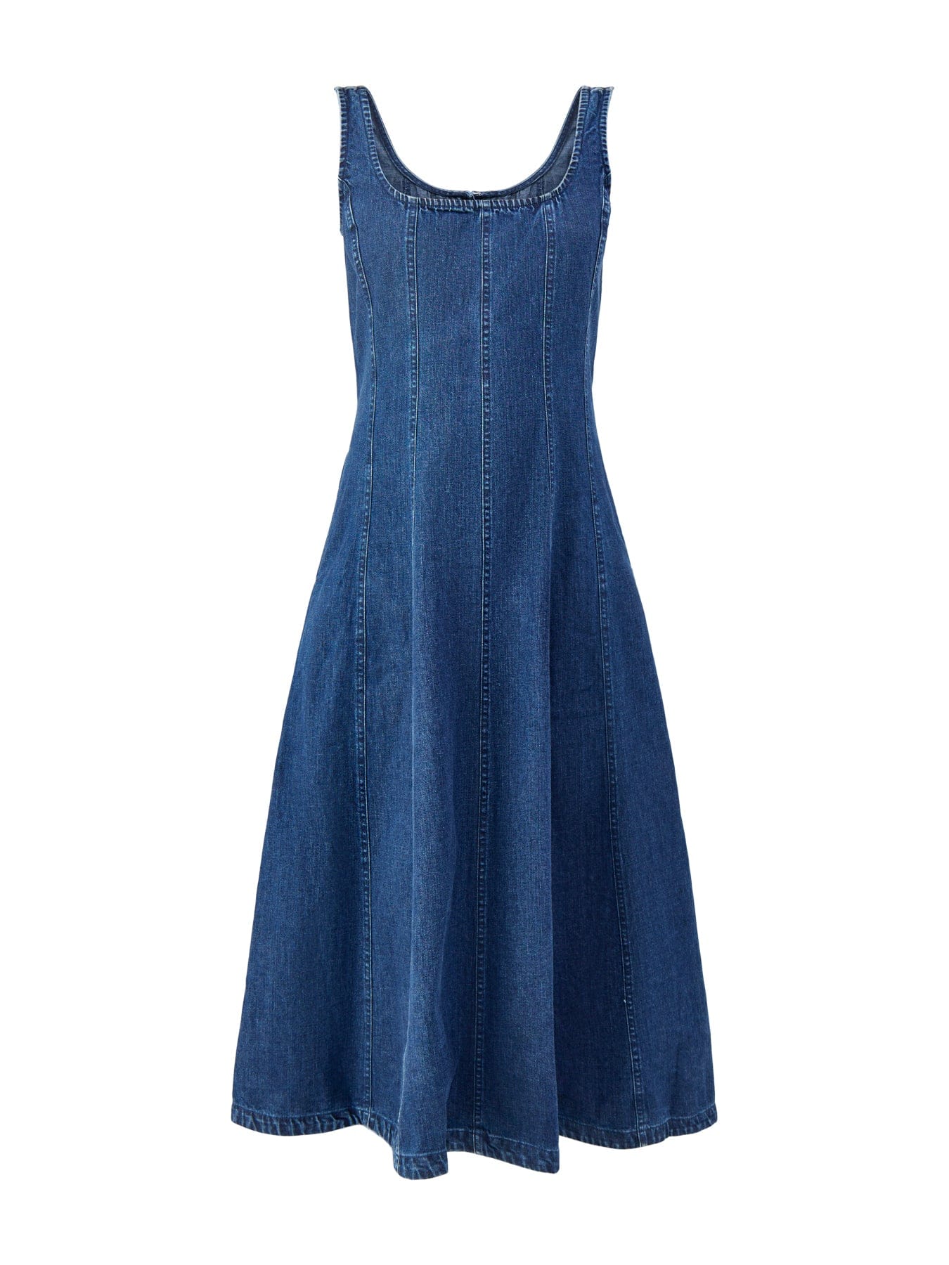 Nobody's Child Rowe Denim Midi Dress Blue
