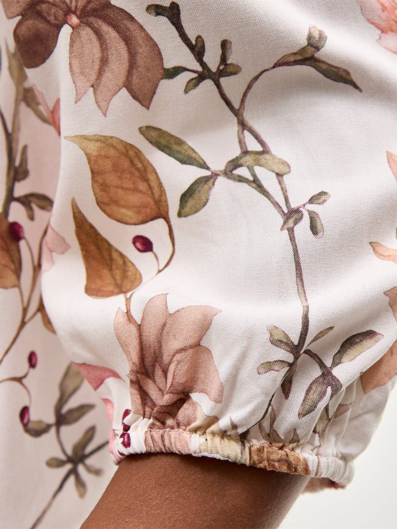 Soya Concept Grace 2 Floral Long Sleeve Shirt Cream