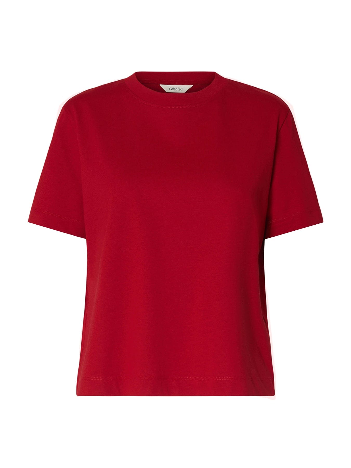 Selected Essential Boxy T - Shirt Red