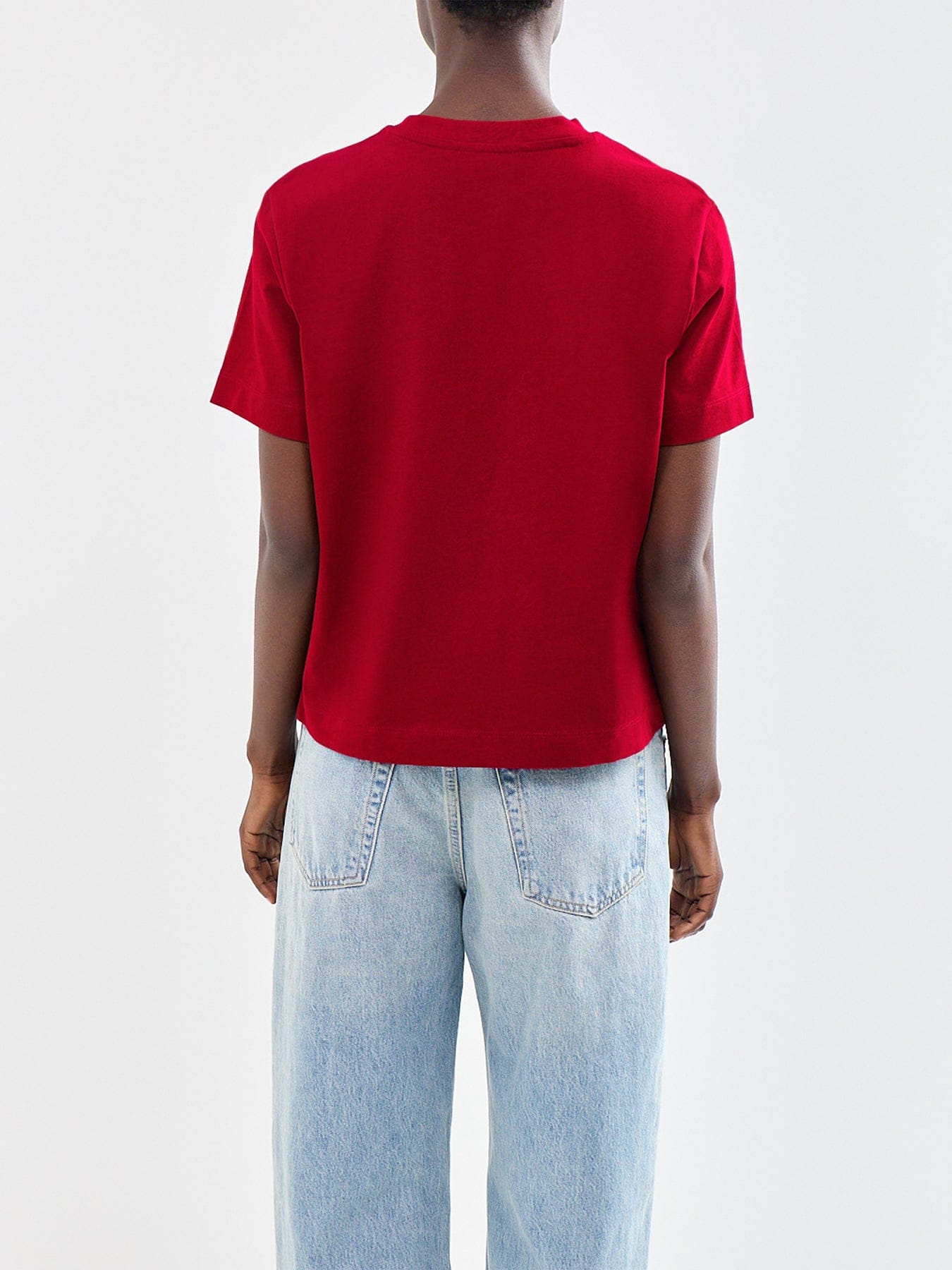 Selected Essential Boxy T - Shirt Red