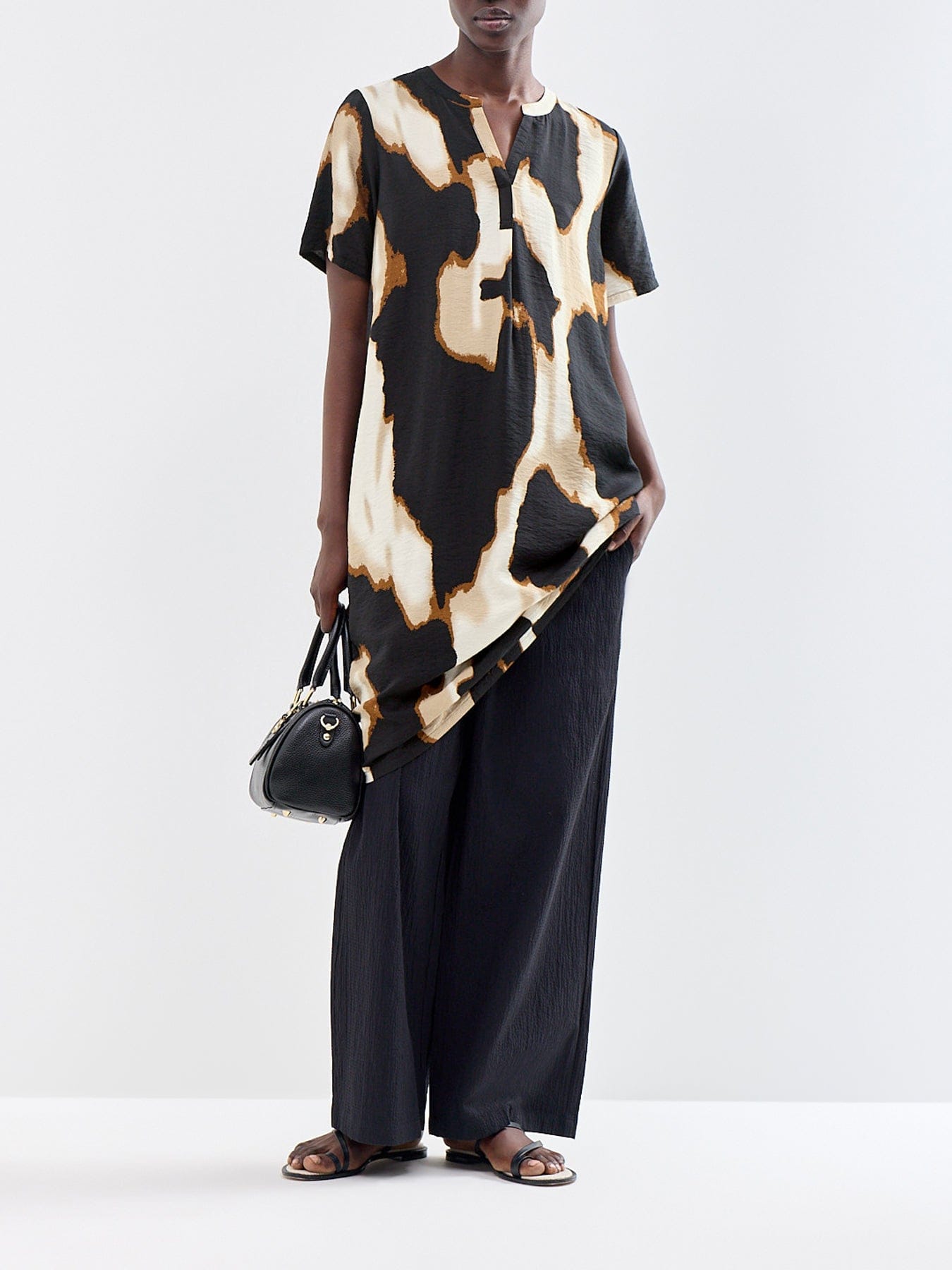 Soya Concept Gladis 2 Short Sleeve Midi Dress Multi