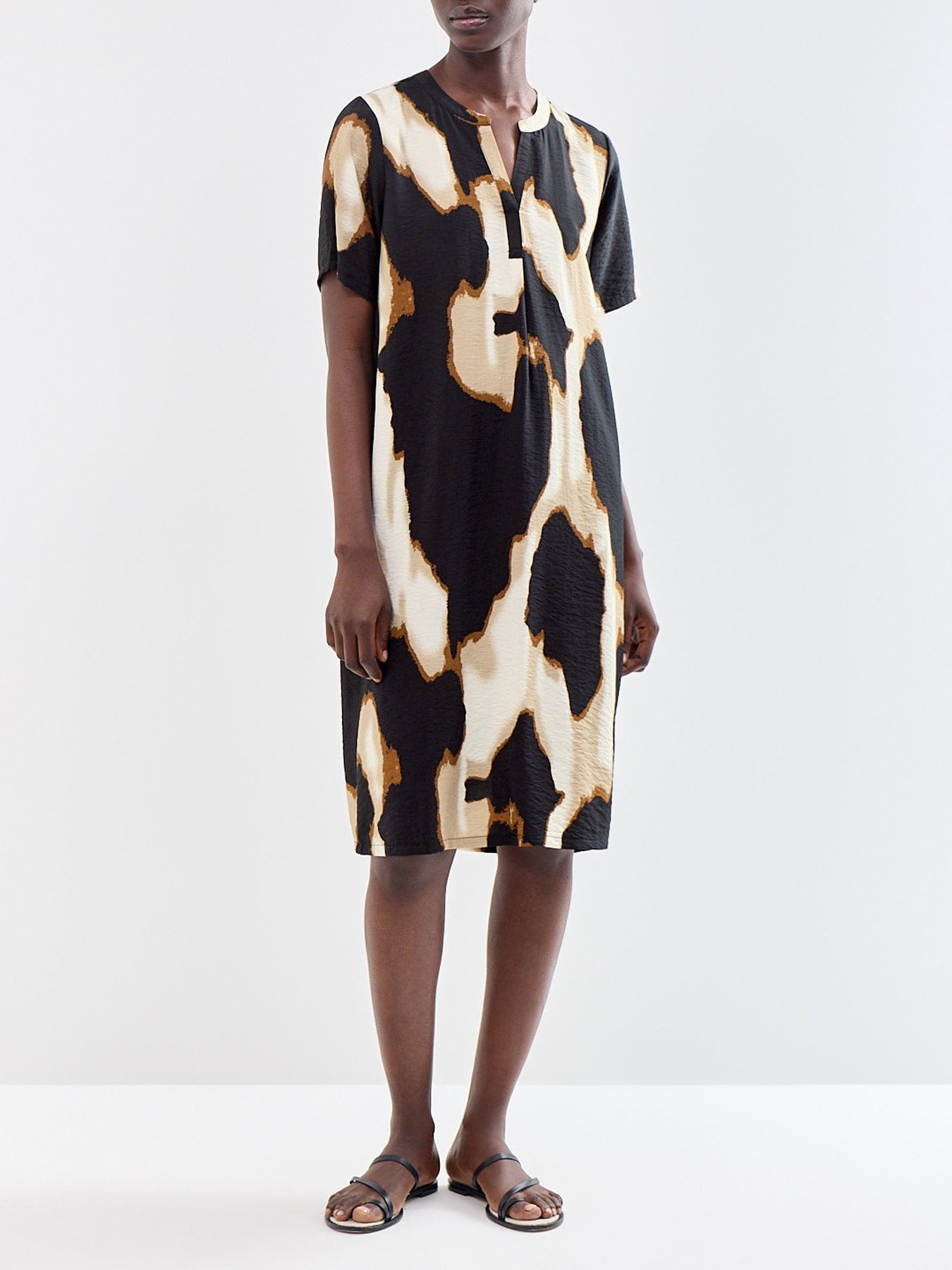 Soya Concept Gladis 2 Short Sleeve Midi Dress Multi