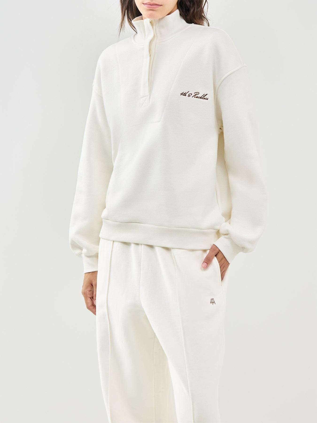 4th & Reckless Tess Sweatshirt White