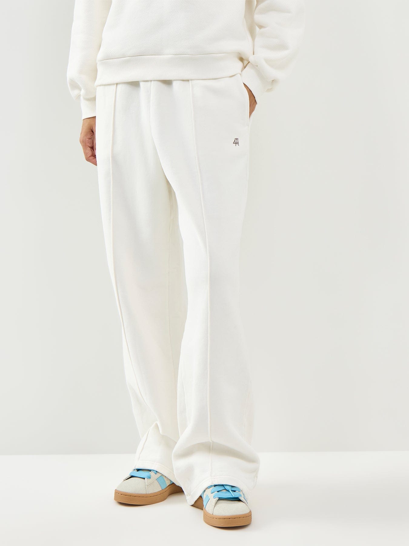 4th & Reckless Fergie Casual Trousers White