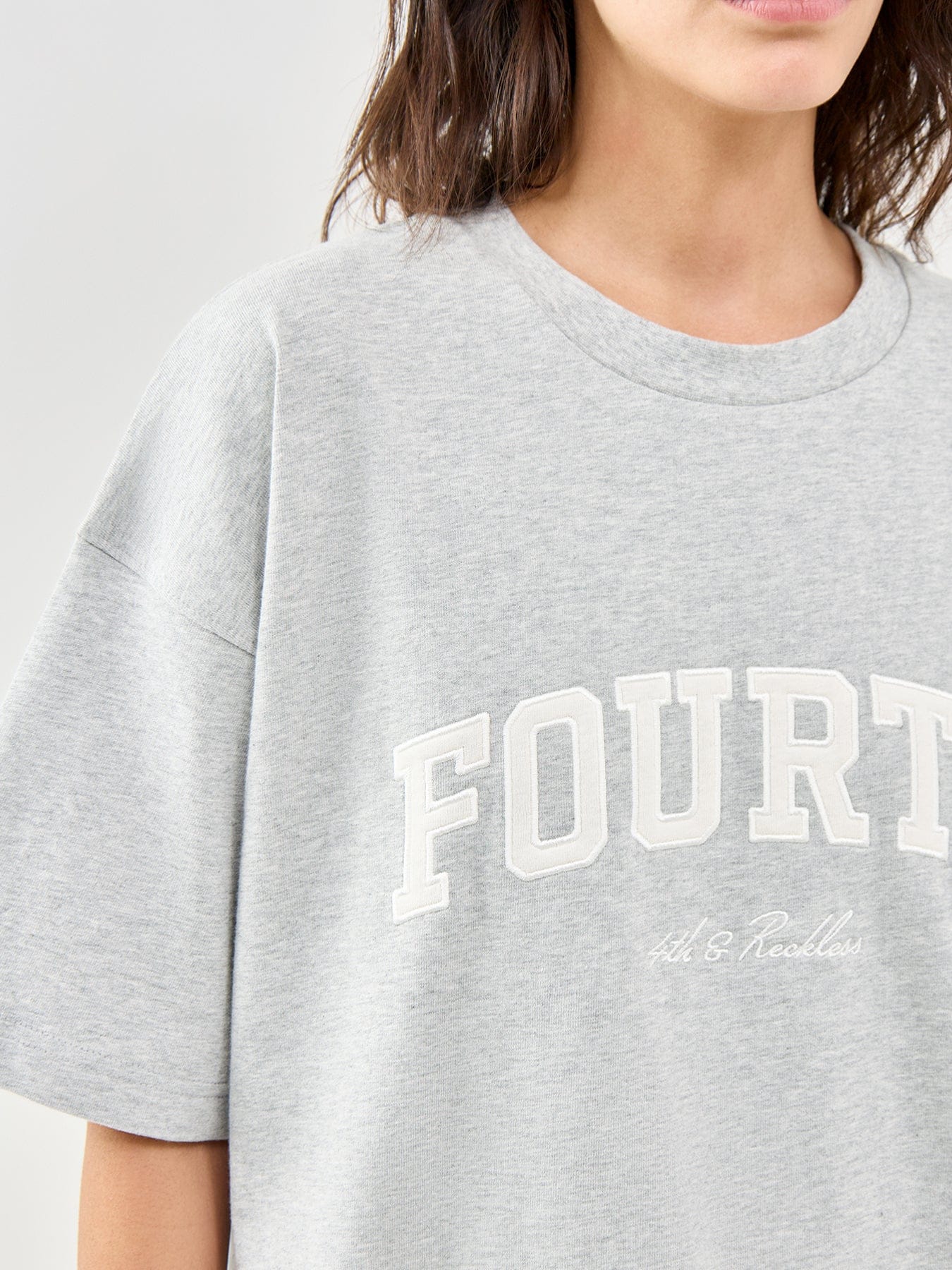 4th & Reckless Elowen T - Shirt Grey