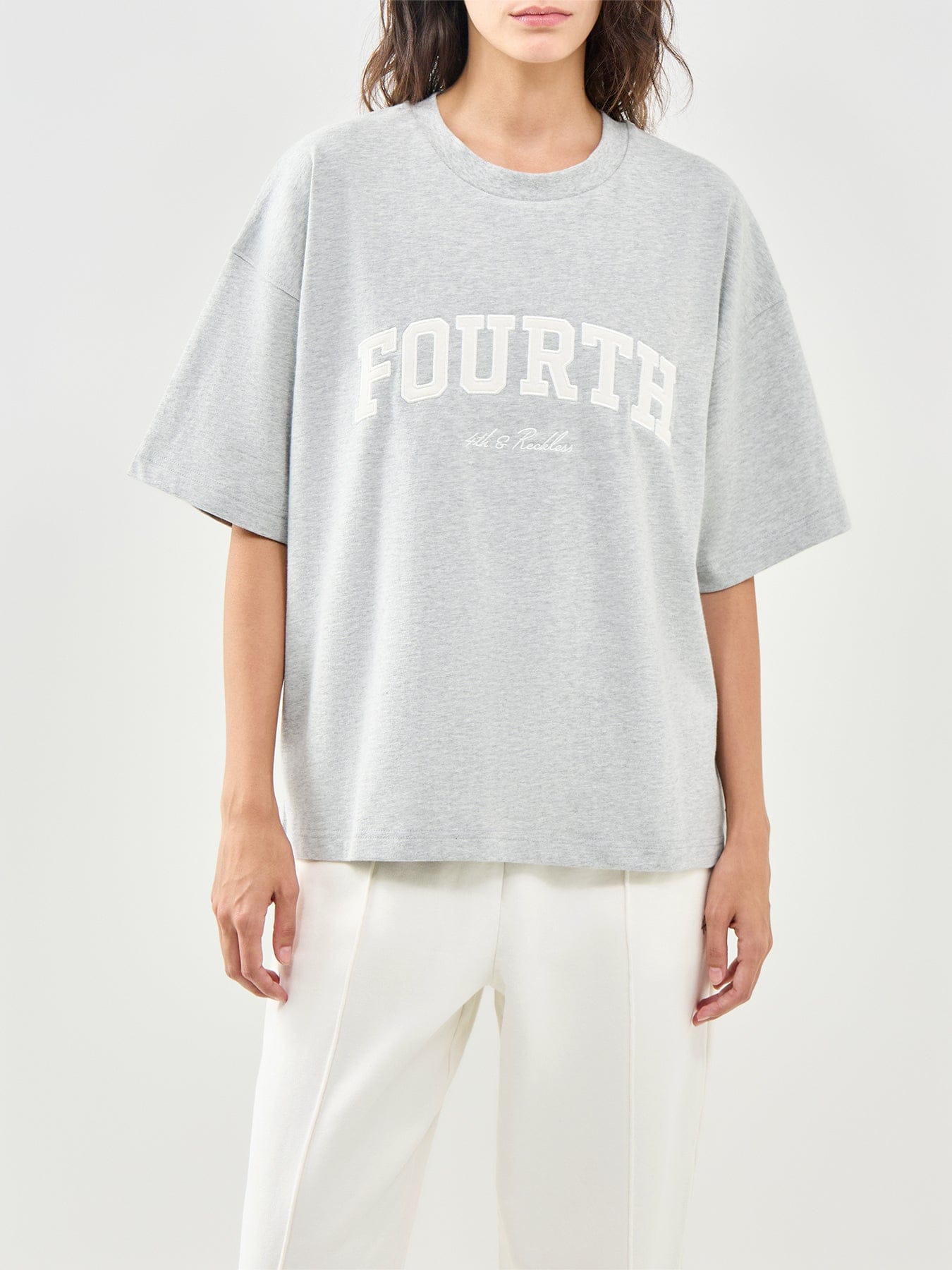 4th & Reckless Elowen T - Shirt Grey