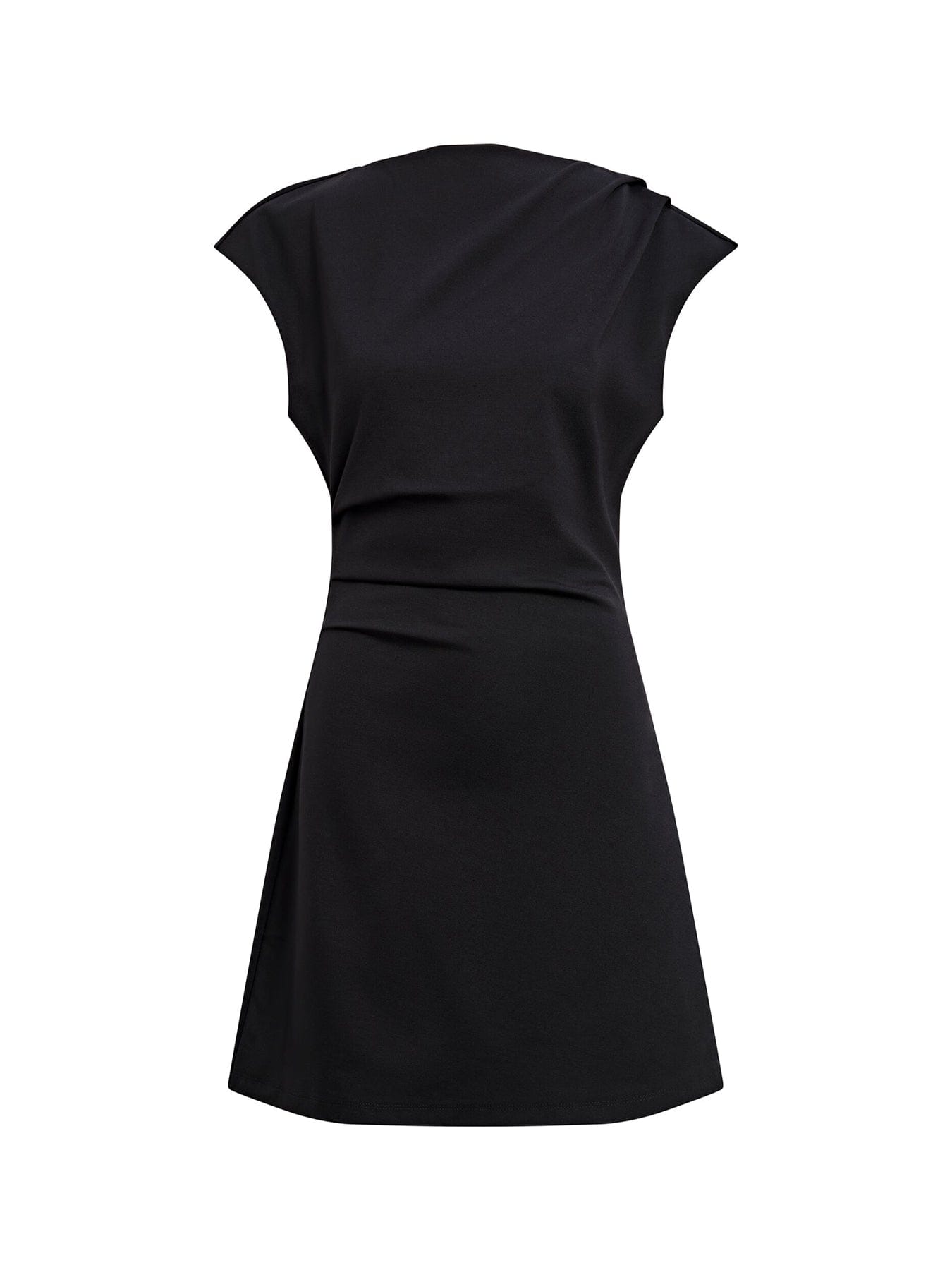 Forever New Carly Sleeveless Tuck Mini Dress Black