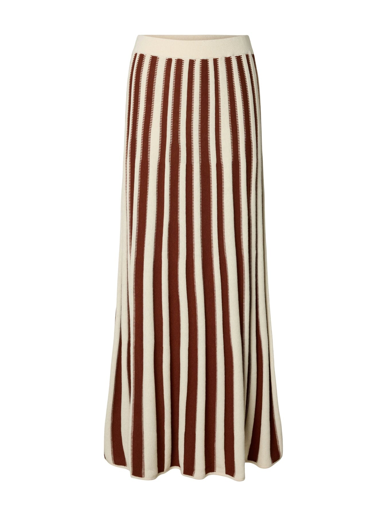 Selected Lina High Waisted Knit Maxi Skirt Multi