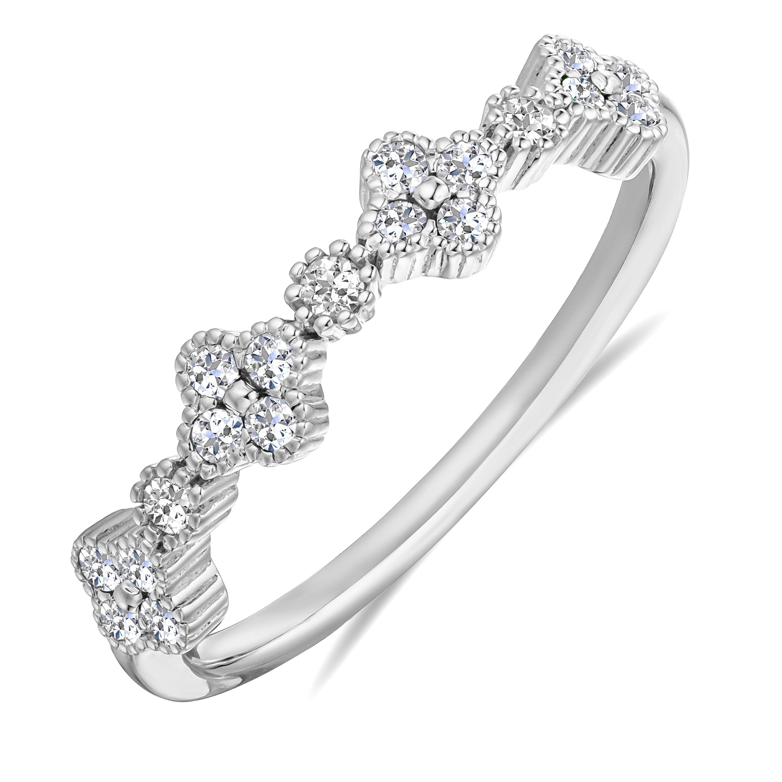 Alegria Lab Daimond Ring 0.27ct in 925 Silver