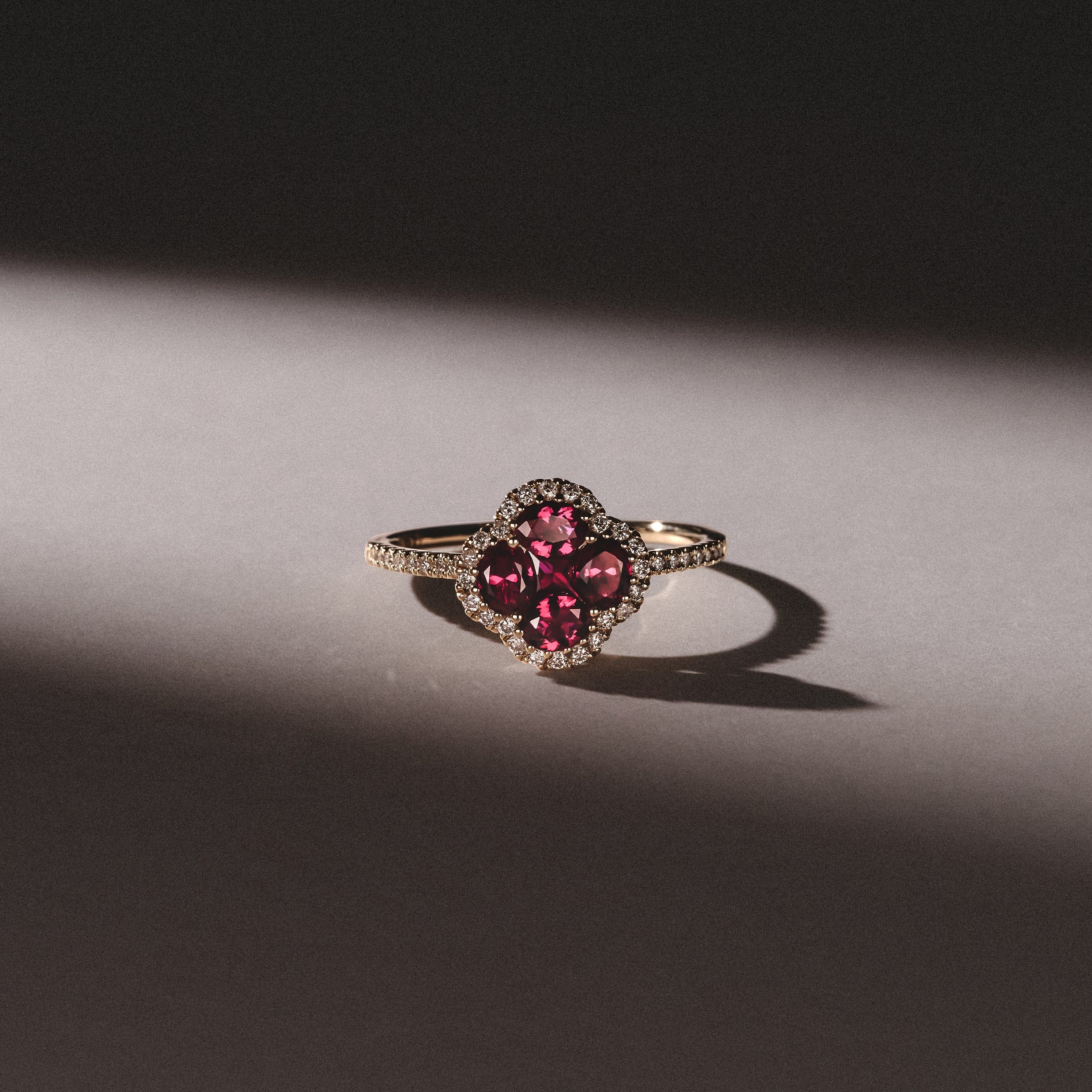 Alegria Lab Ruby Ring 0.85ct in 18k Gold Vermeil