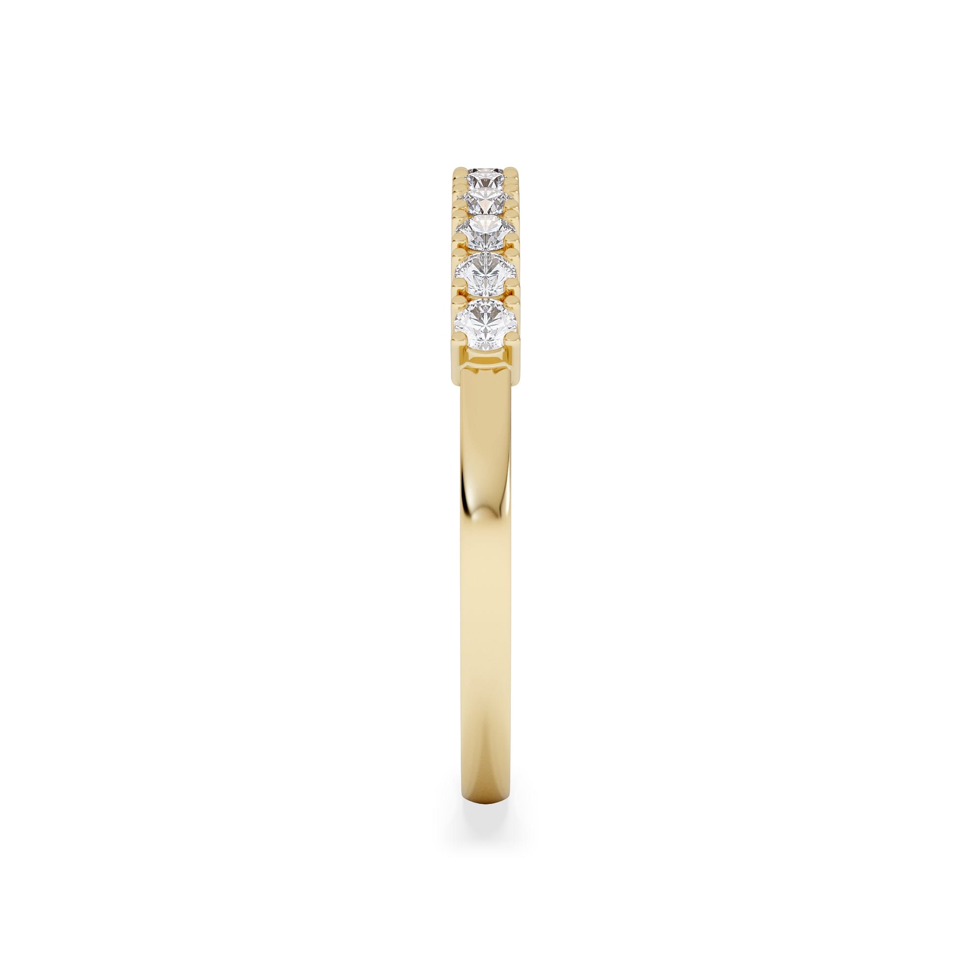 Diamond Twilight Lab Diamond 0.30ct H/SI Half Eternity Ring in 18K Gold Vermeil