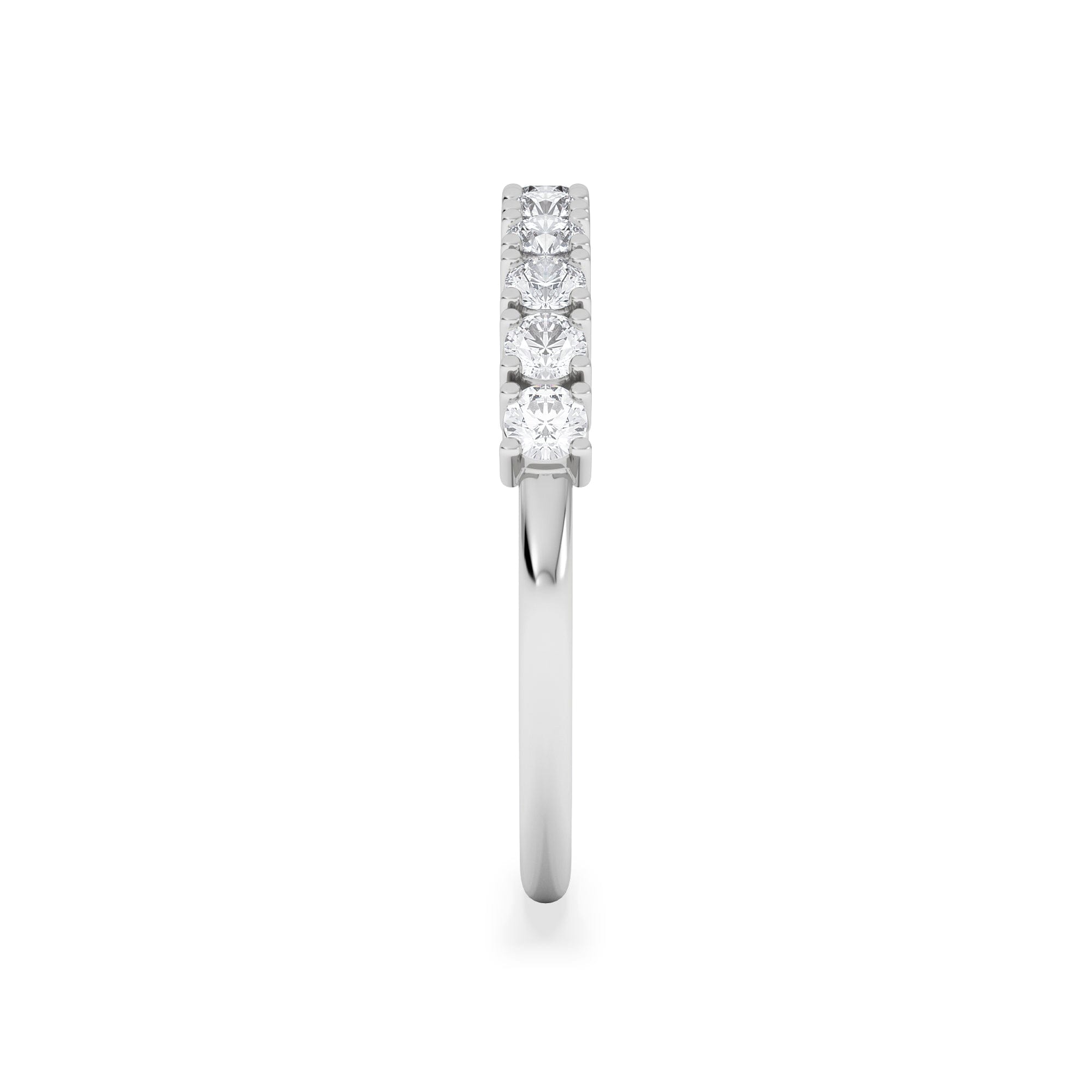 Diamond Twilight Lab Diamond 0.50ct H/SI Half Eternity Ring 925 Silver