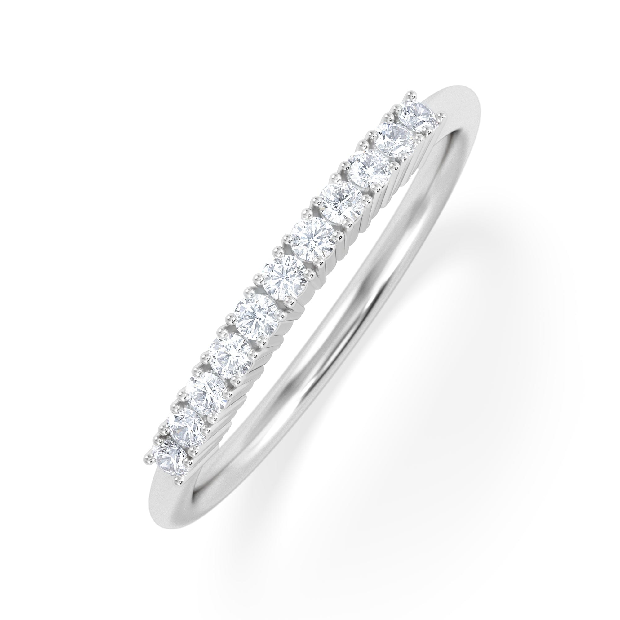 Diamond Twilight Lab Diamond 0.15ct H/SI Half Eternity Ring in 925 Silver
