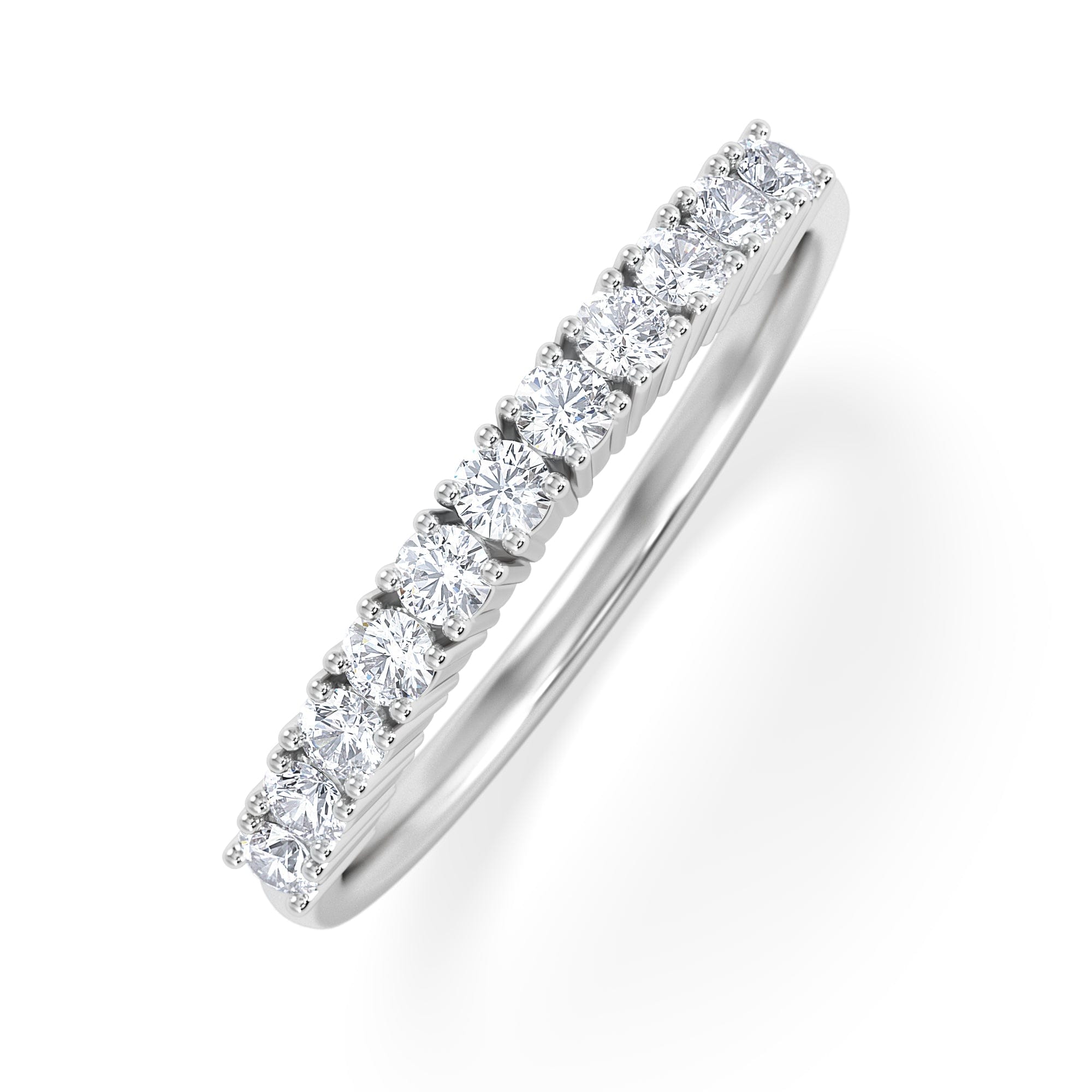 Diamond Twilight Lab Diamond 0.30ct H/SI Half Eternity Ring in 925 Silver