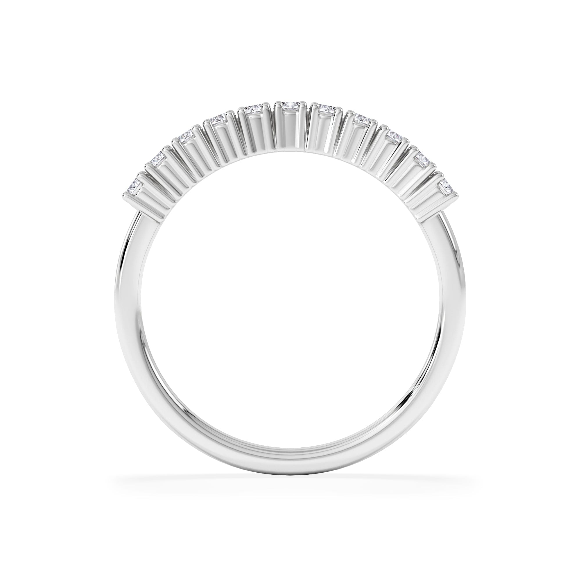 Diamond Twilight Lab Diamond 0.30ct H/SI Half Eternity Ring in 925 Silver
