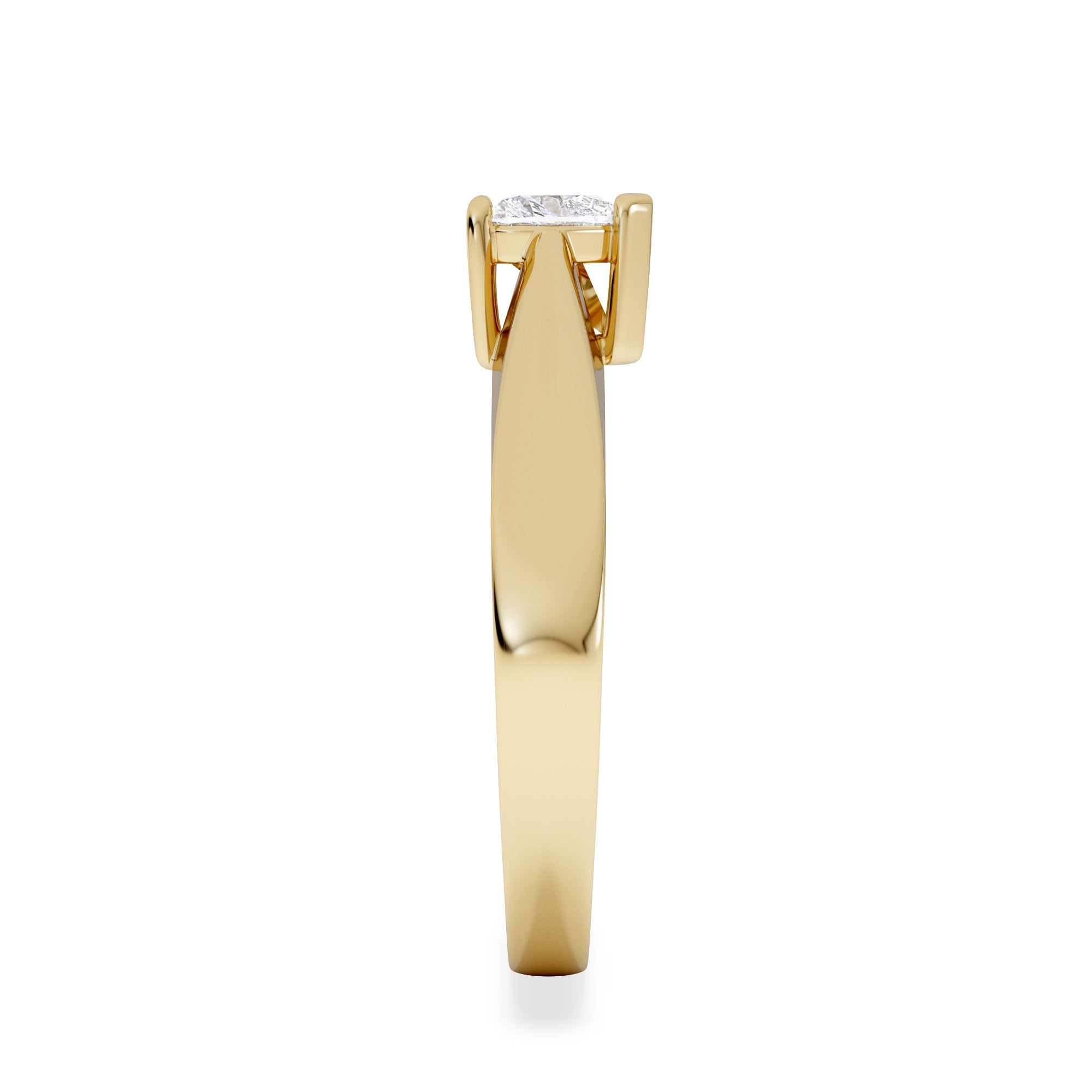 Diamond Naomi Heart Cut Lab Diamond Engagement Ring 0.33ct H/SI in 18k Gold Vermeil