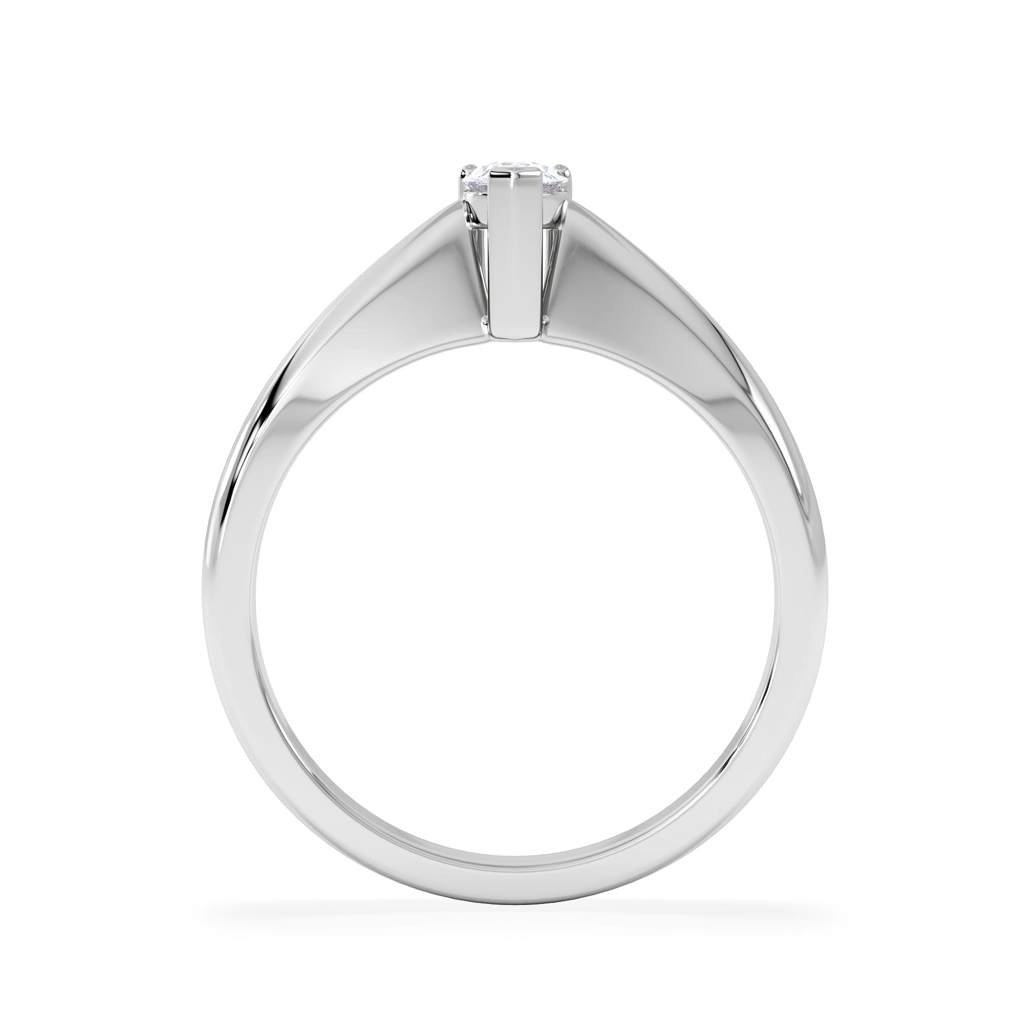 Diamond Naomi Pear Cut Lab Diamond Engagement Ring 0.33ct H/SI in 925 Silver