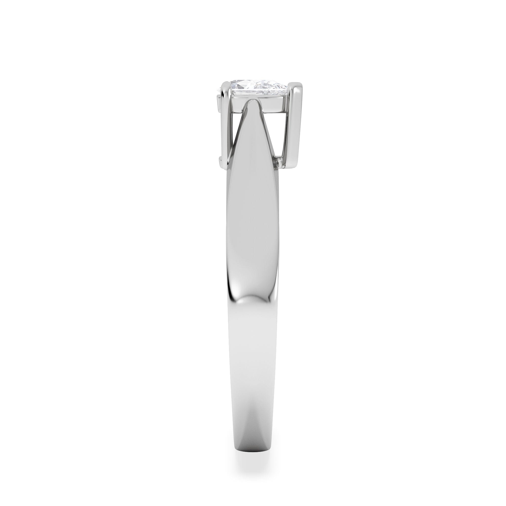 Diamond Naomi Pear Cut Lab Diamond Engagement Ring 0.33ct H/SI in 925 Silver