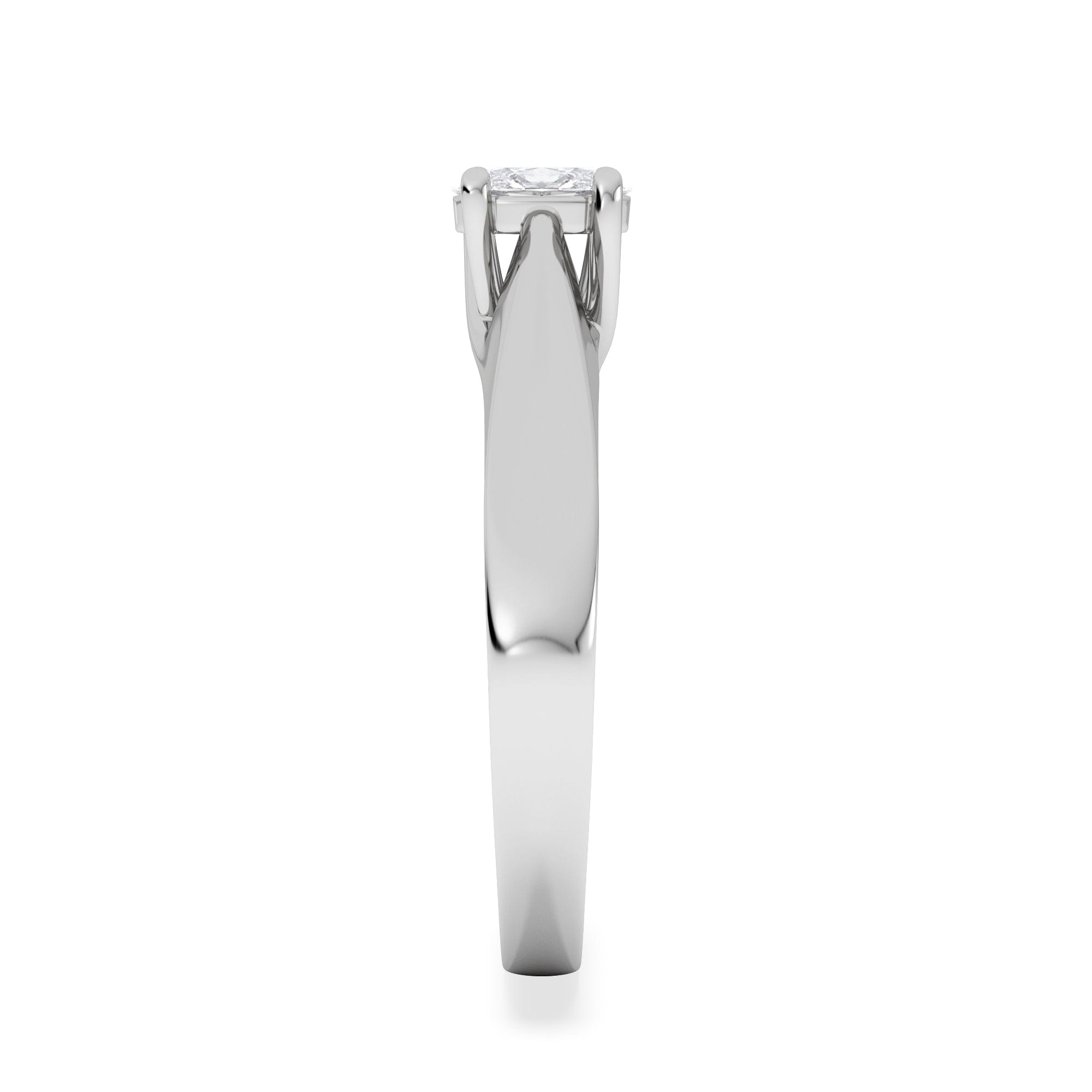 Diamond Naomi Oval Cut Lab Diamond Engagement Ring 0.33ct H/SI in 925 Silver
